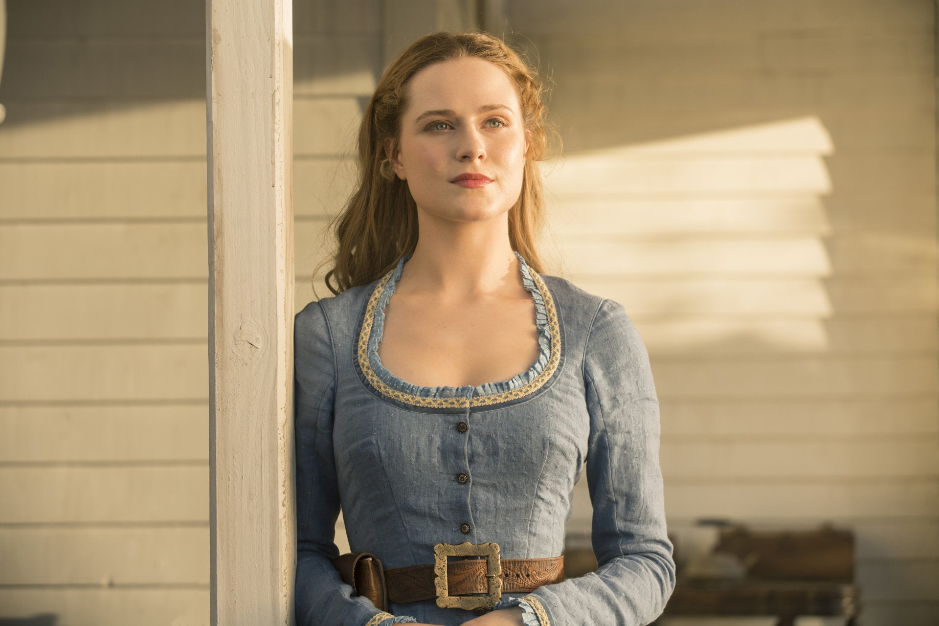 portrait, looking at camera, beautiful woman, hair, Westworld, TV Show, women, Woman, 1080P, Green Eyes, front view, beauty, contemplation, young adult, HD Wallpaper