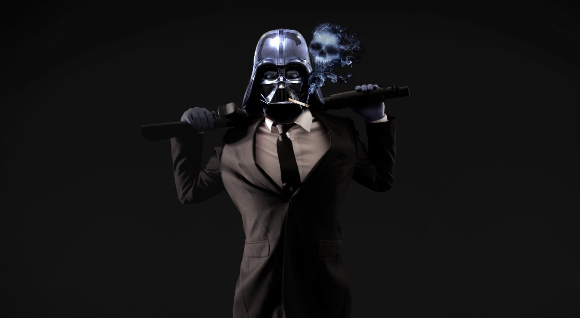 men, helmet, star, darth, Movies, Star Wars, 1080P, well-dressed, clothing, portrait, looking at camera, adult, vader, headwear, obscured face, HD Wallpaper