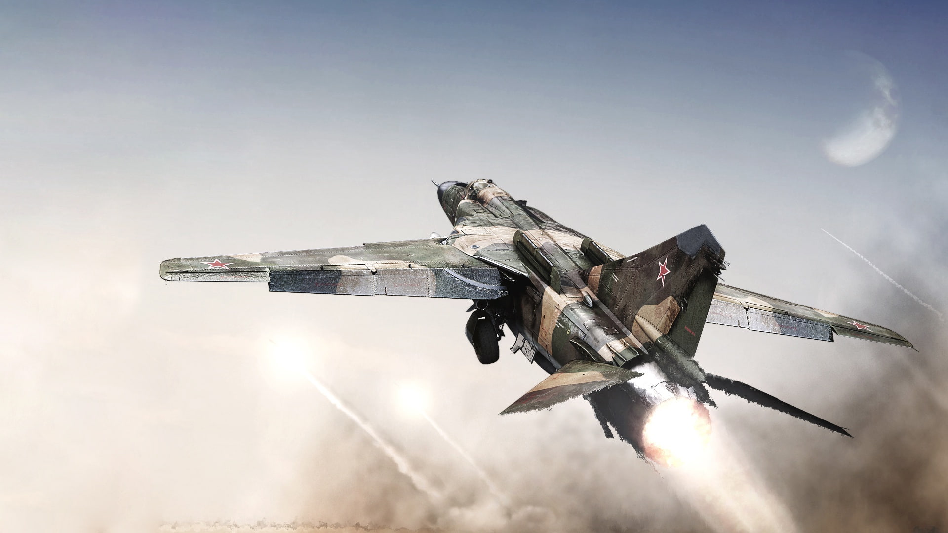 Alexander Iartsev, ABiator, 1080P, MiG, Nozzle, Soviet fighter, fighter, USSR, Multi-role fighter, by ABiator, Art, The MiG-23ML, Soviet multipurpose fighter, HD Wallpaper
