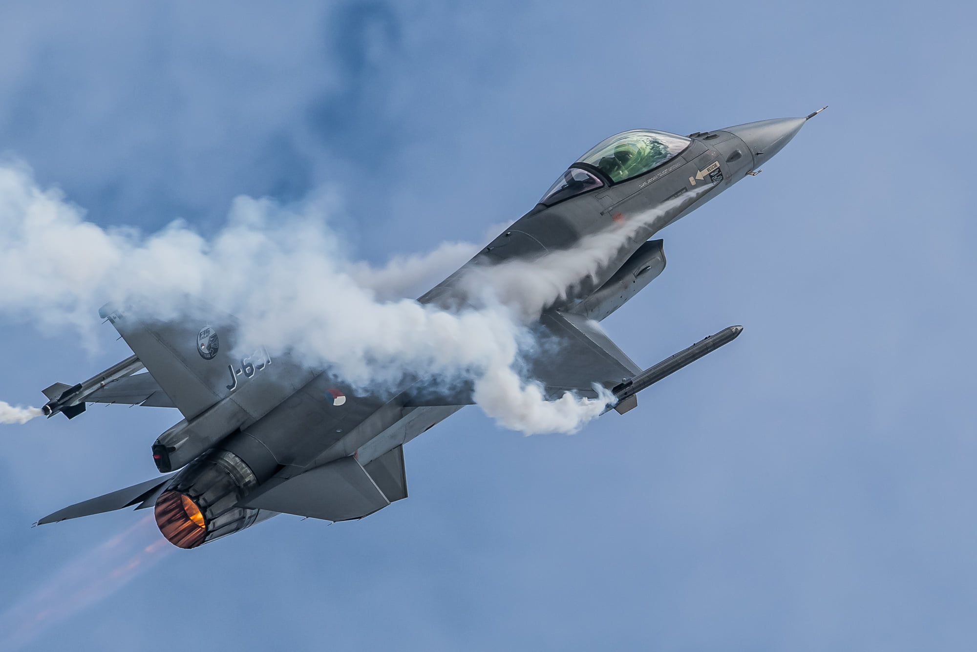 nATO, armed Forces, speed, sky, cloud - sky, mode of transportation, stunt, aircraft, smoke - physical structure, air Vehicle, explosive, military, no people, HD Wallpaper