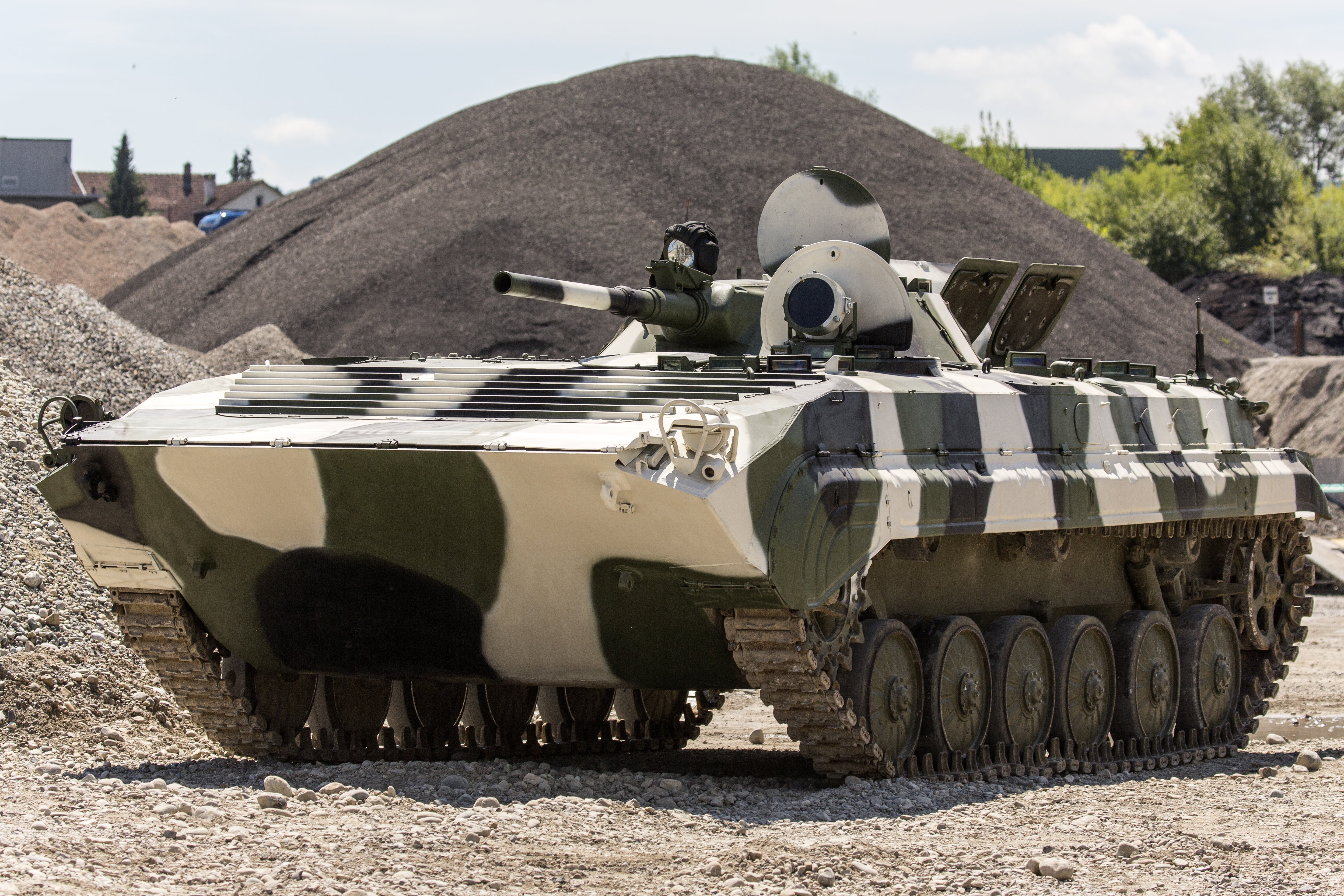 war, protection, crawler, military, outdoors, armed forces, mode of transportation, tank, machine, army, sunlight, white, cannon, serial, land, no people, HD Wallpaper