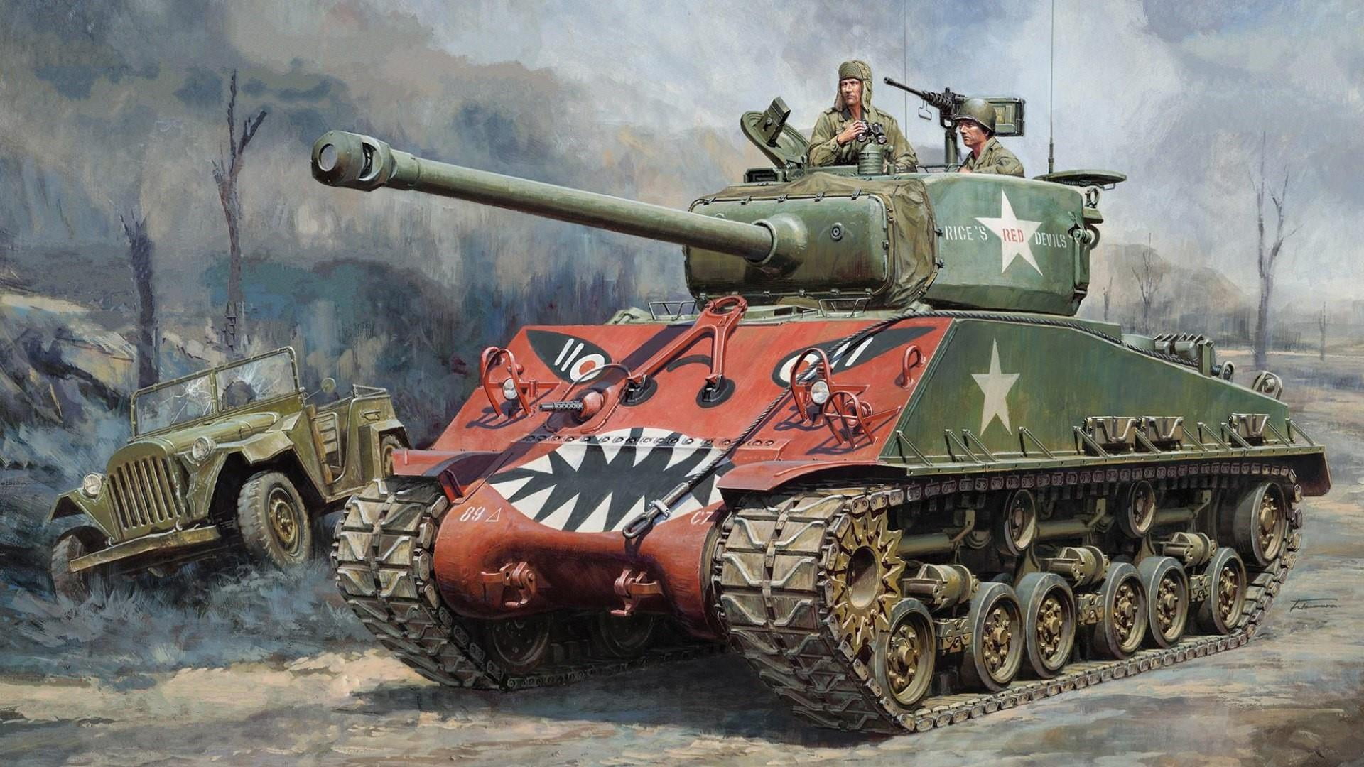 machine gun, metal, day, nature, korean war, smoke - physical structure, uniform, m4 sherman tank, aggression, military, government, armored tank, transportation, HD Wallpaper