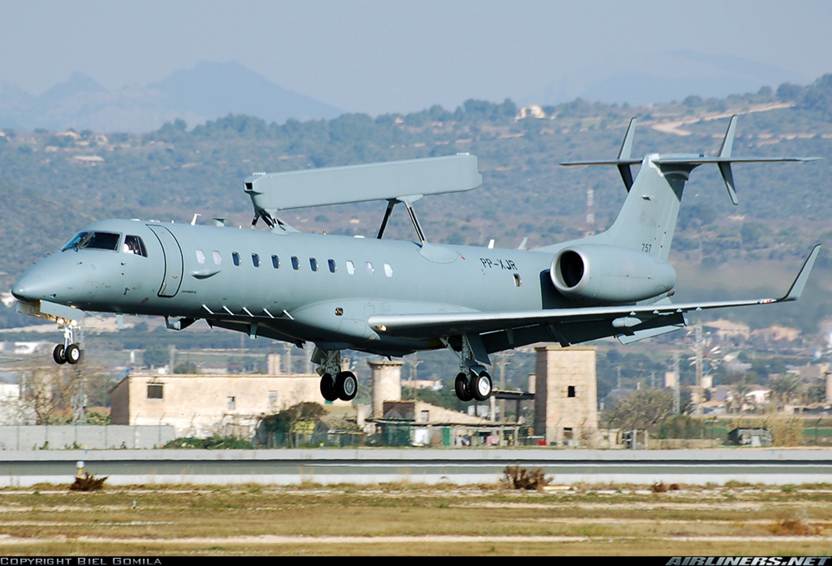 aircraft, surveillance, radar, military, 2K, embraer, HD Wallpaper
