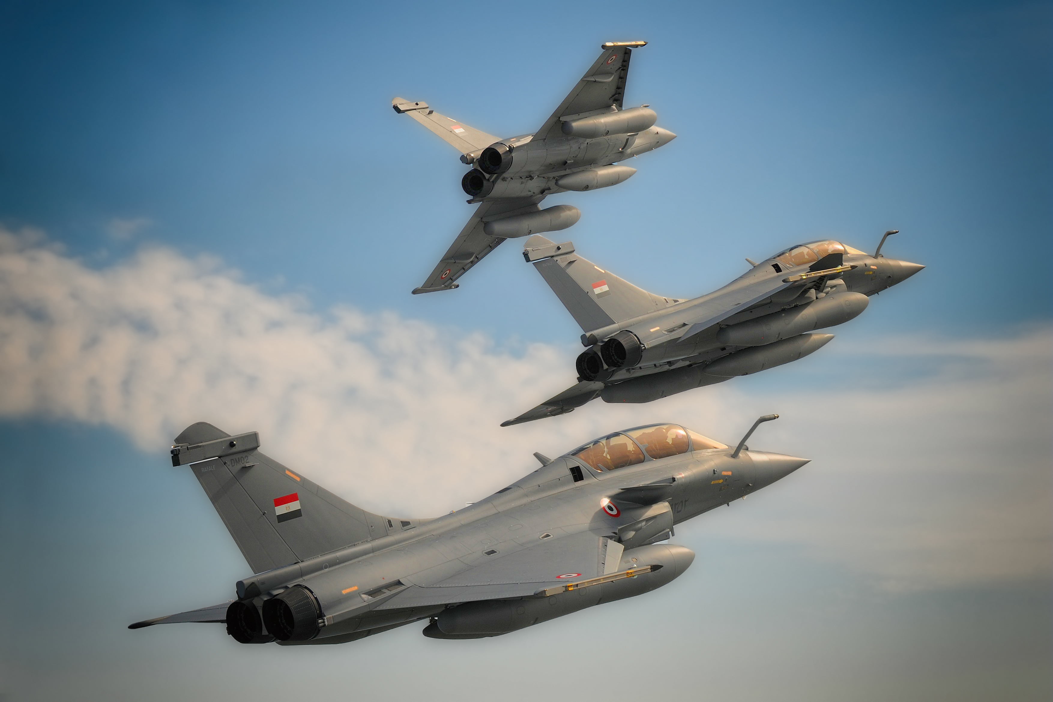 2K, airplane, Egyptian, no people, explosive, air force, flying, army, nature, transportation, mode of transportation, day, air vehicle, aerospace industry, HD Wallpaper