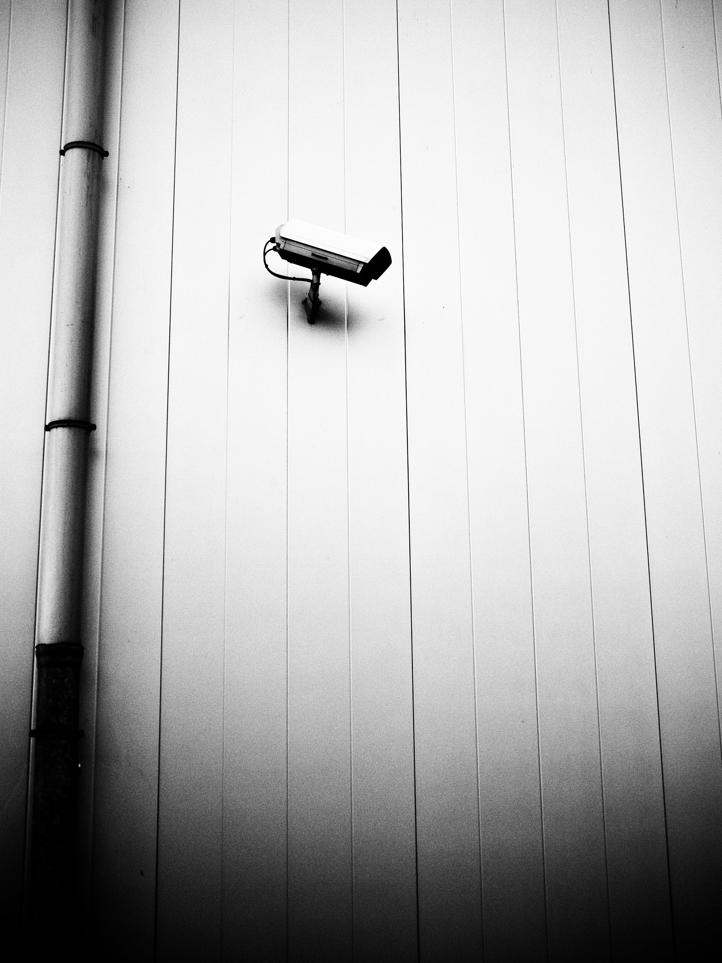 low angle view, close-up, security camera, security system, no people, day, safety, still life, built structure, wood - material, metal, nsa, door, handle, Phone HD Wallpaper