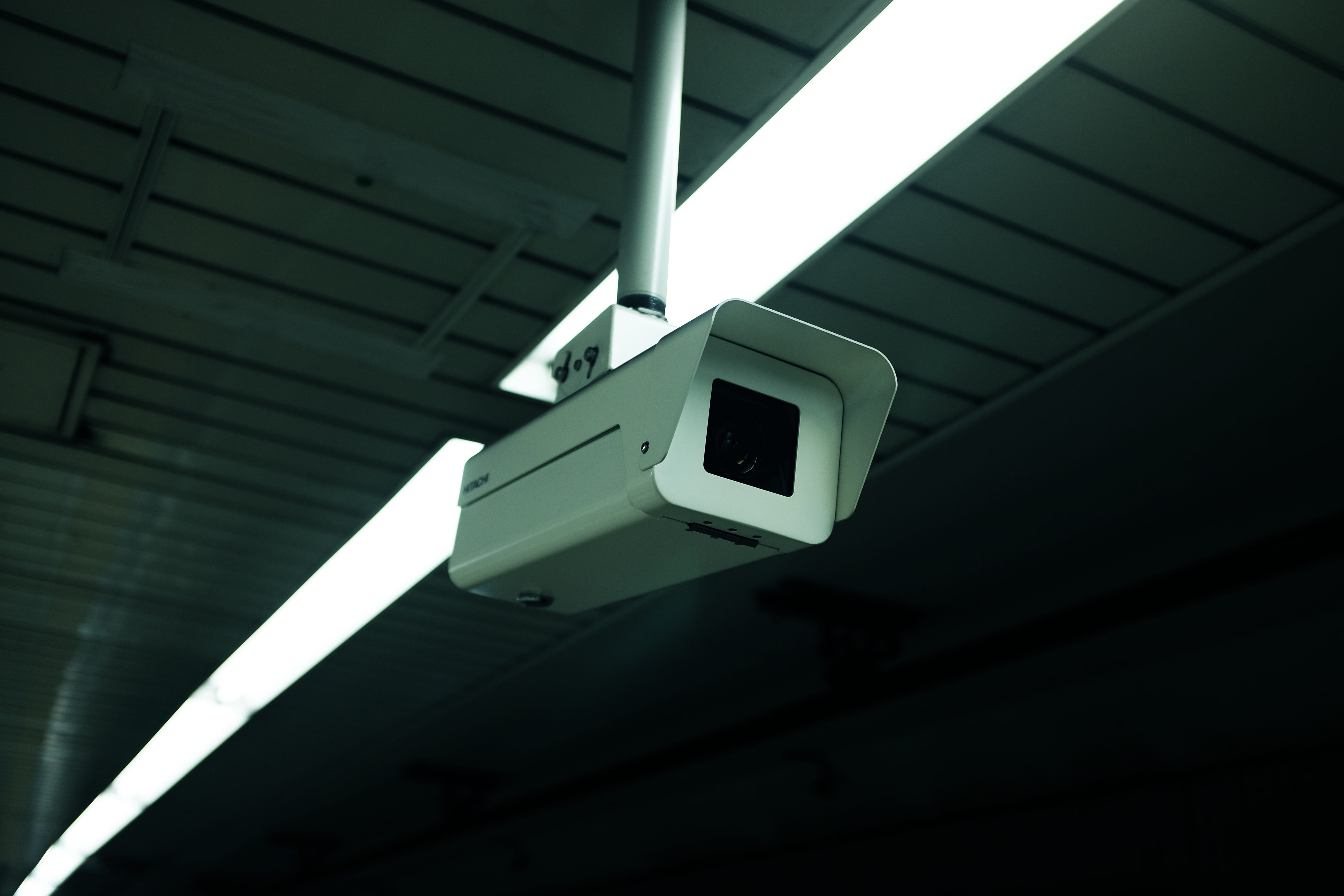 architecture, no people, illuminated, technology, security, low angle view, sunlight, white, safety, cctv, shadow, 4K, indoors, wall - building feature, HD Wallpaper