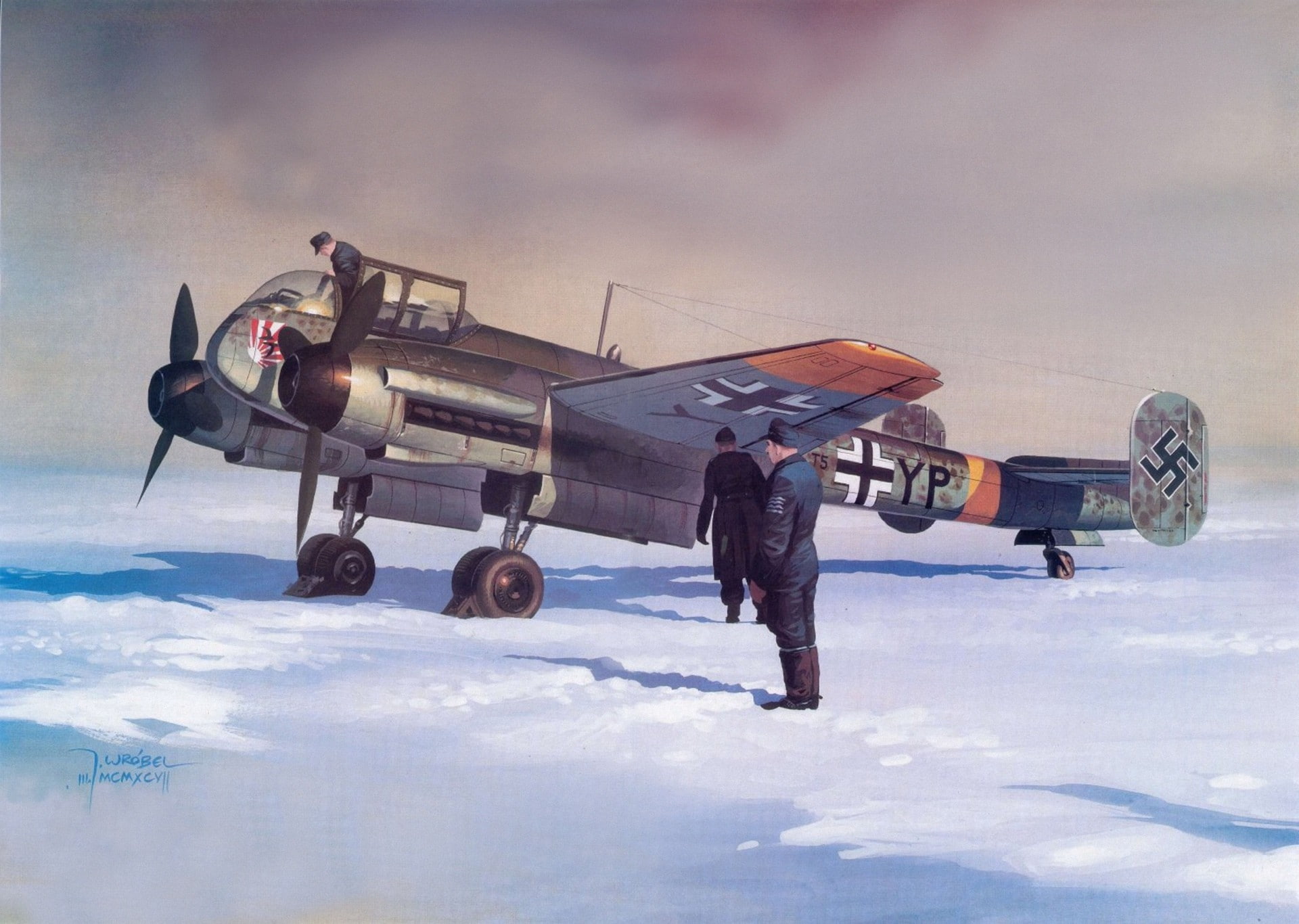 Germany, 1080P, airplane, aircraft, military, World War II, Luftwaffe, military aircraft, HD Wallpaper