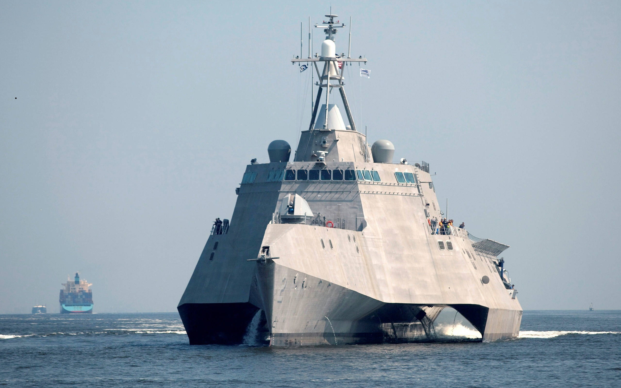 warship, ship, 2K, military, HD Wallpaper