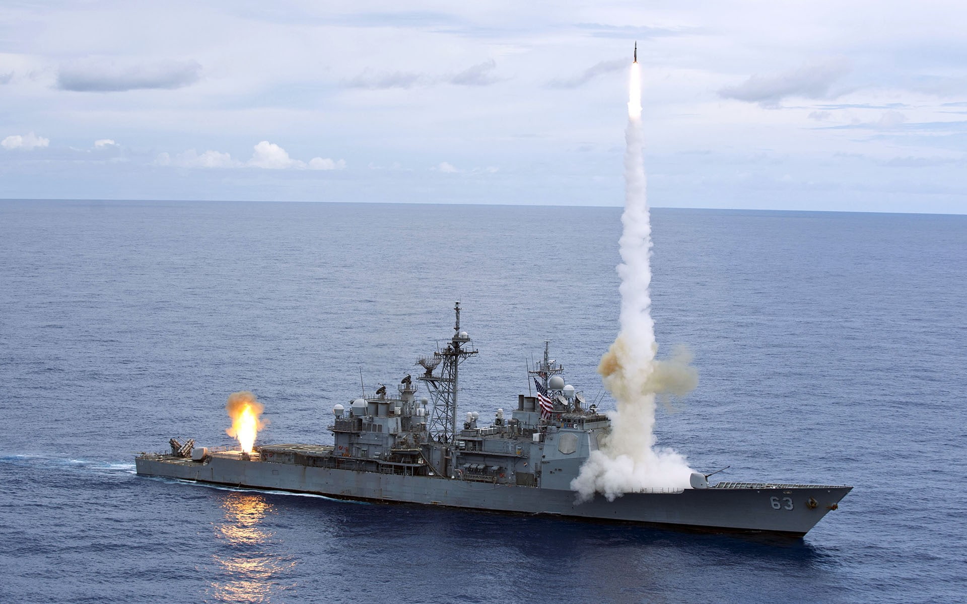 1080P, ship, vehicle, military, missiles, warship, HD Wallpaper