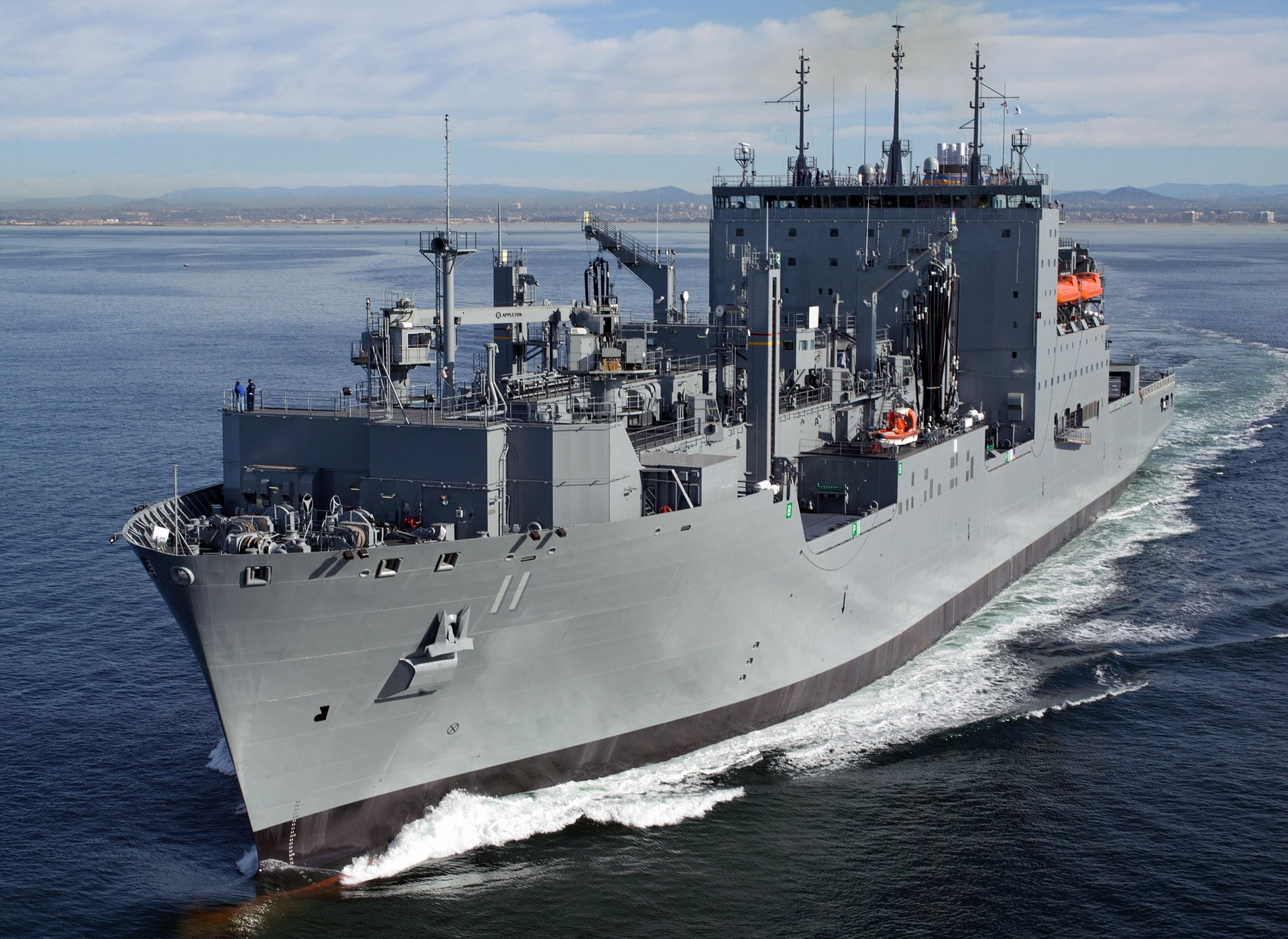 day, sky, shipping, waterfront, water, military, business, navy, 1080P, ship, sea, industry, outdoors, no people, nautical vessel, cloud - sky, motion, HD Wallpaper