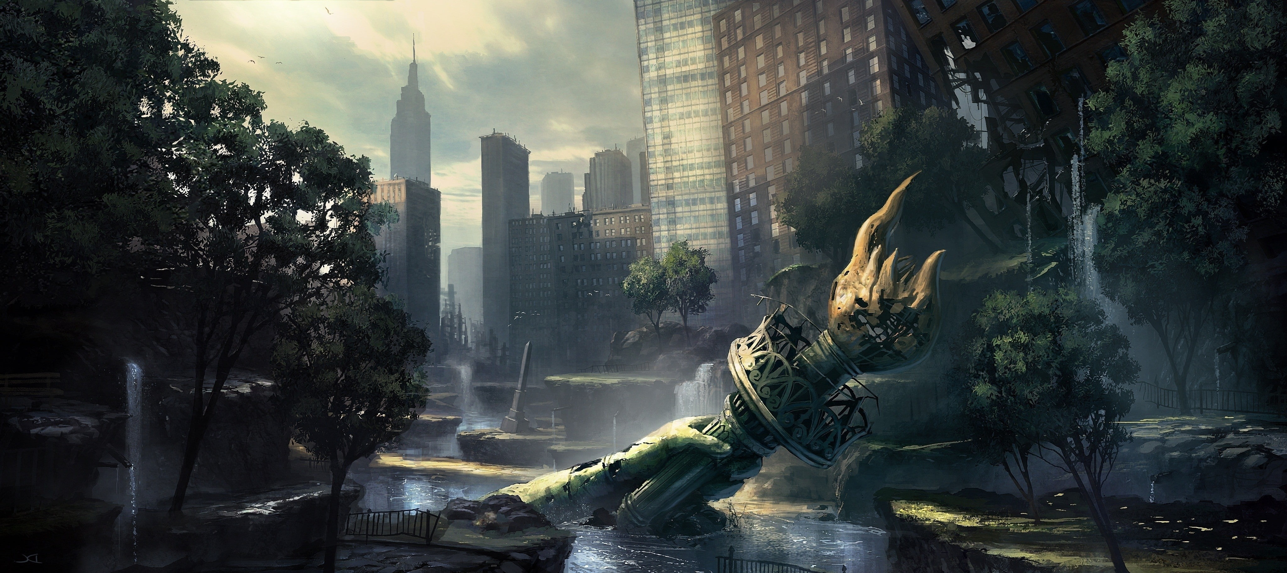 Crysis 2, Crysis, apocalyptic, 4K, New York City, video games, HD Wallpaper
