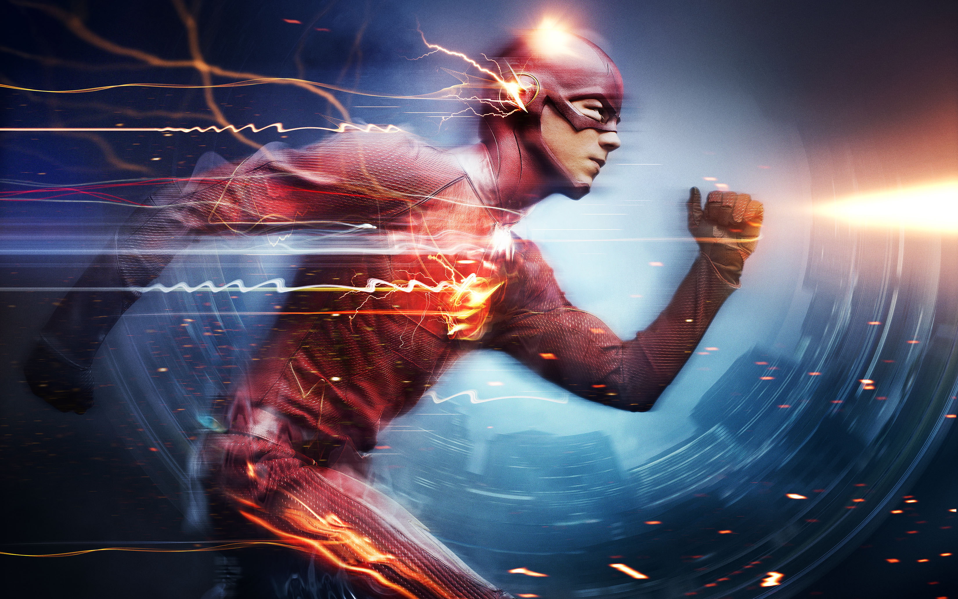 Grant Gustin, The Flash, 2K, HD Wallpaper