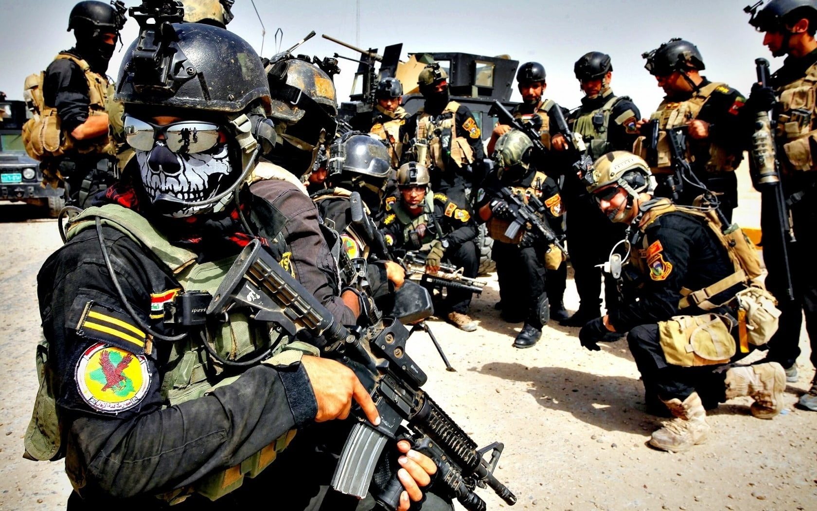 soldiers, iraqi, forces, special, weapons, army, operations, 720P, Iraq, HD Wallpaper
