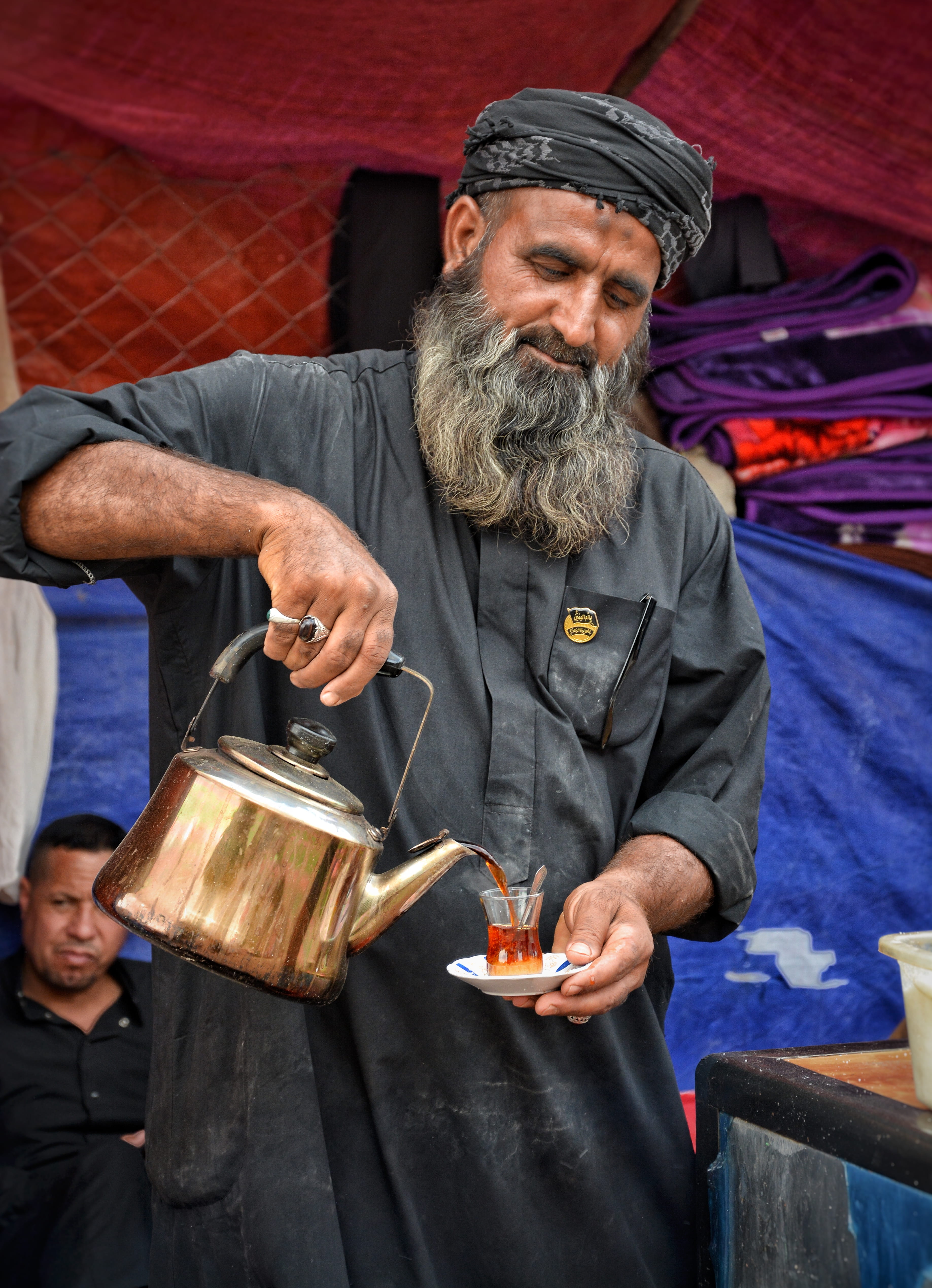 clothing, males, cup, facial hair, alcohol, standing, holding, drink, arbaeen, one person, 4K, karbala, oldman, mature adult, yahussein, hossein, dirty, Phone HD Wallpaper
