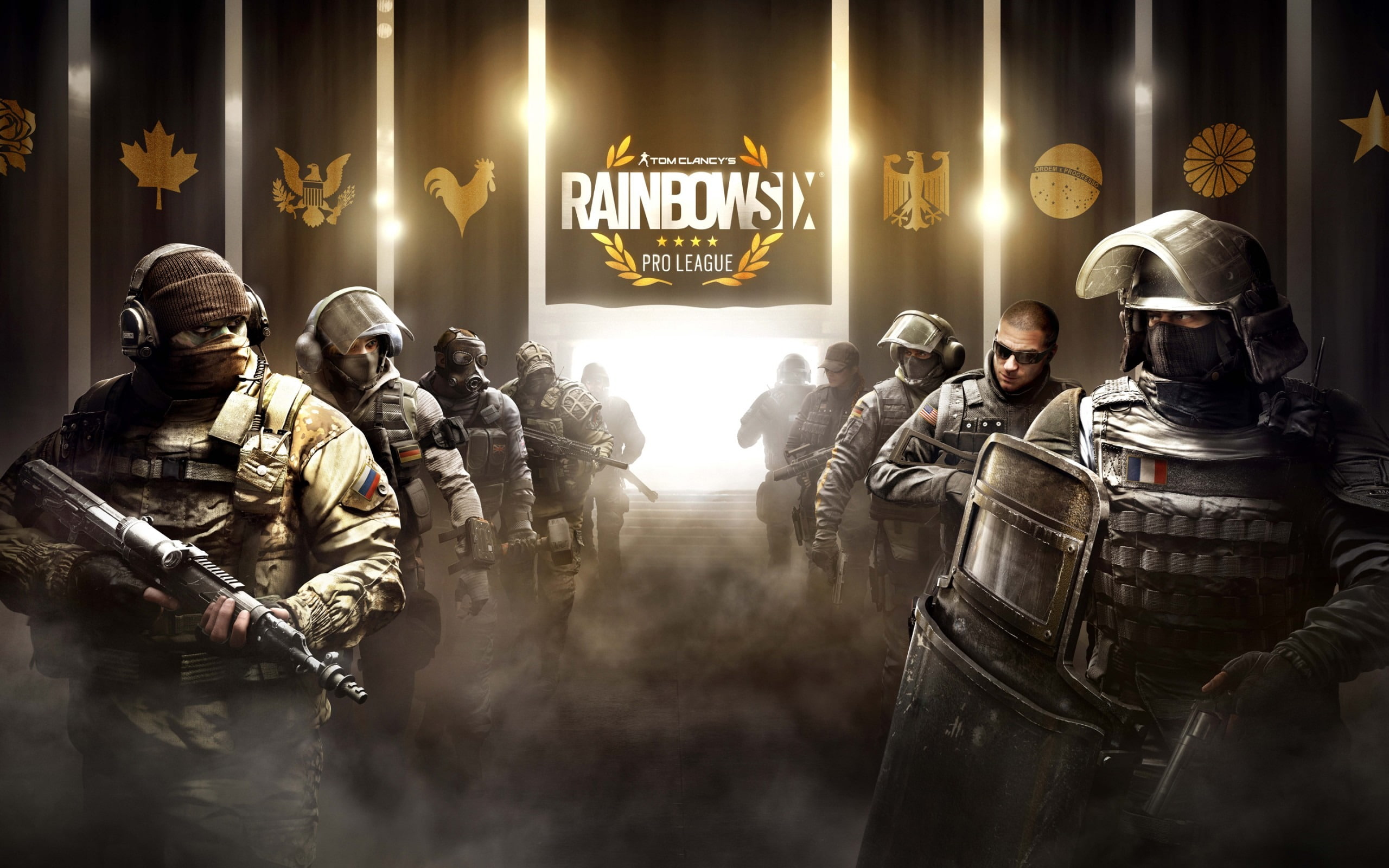 aggression, men, weapon, headwear, rainbowsix, standing, clothing, rainbow, pro, people, young adult, indoors, armed forces, occupation, special forces, HD Wallpaper