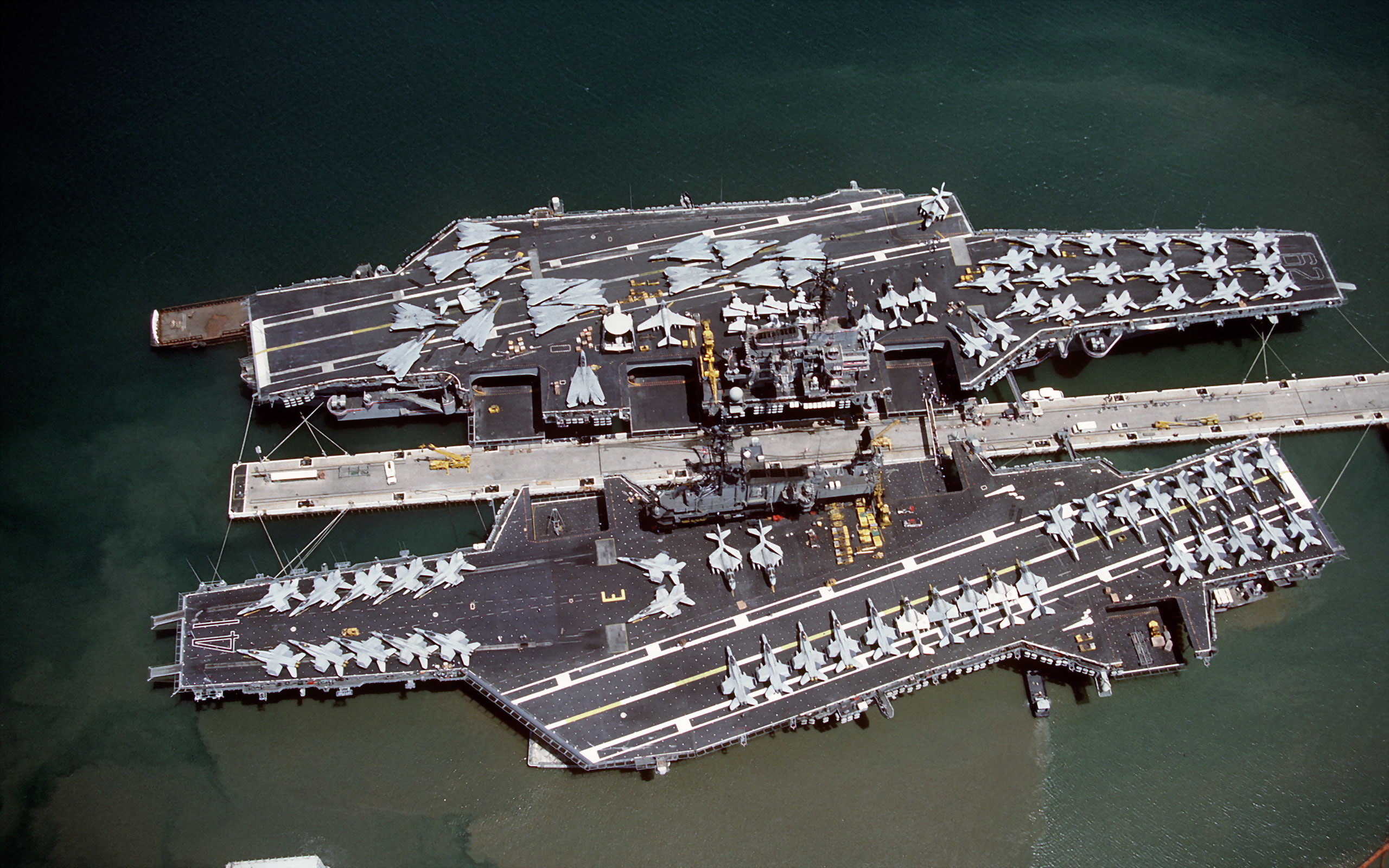 USS INDEPENDENCE (CV-62), USS MIDWAY (CV-41), ships, 2K, Doc, weapons, carrier, aircraft, HD Wallpaper