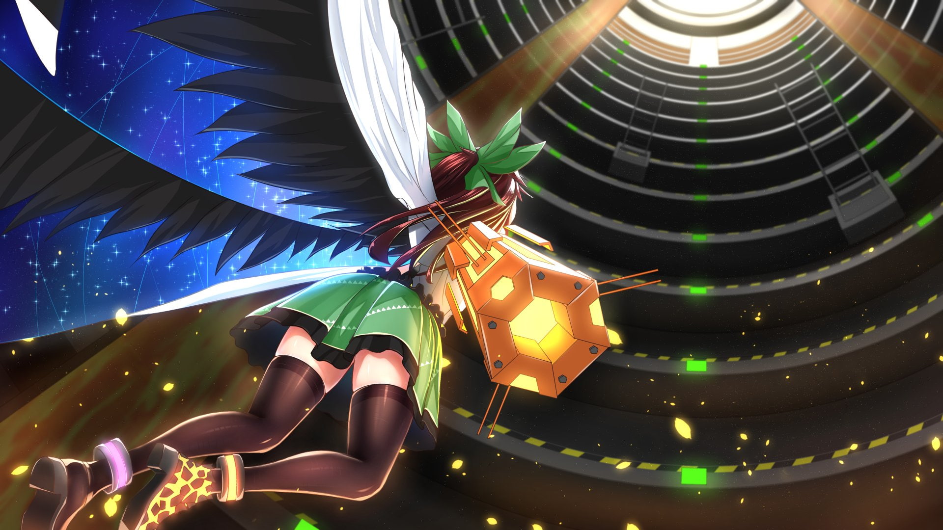 Touhou, Anime, Utsuho Reiuji, 1080P, HD Wallpaper