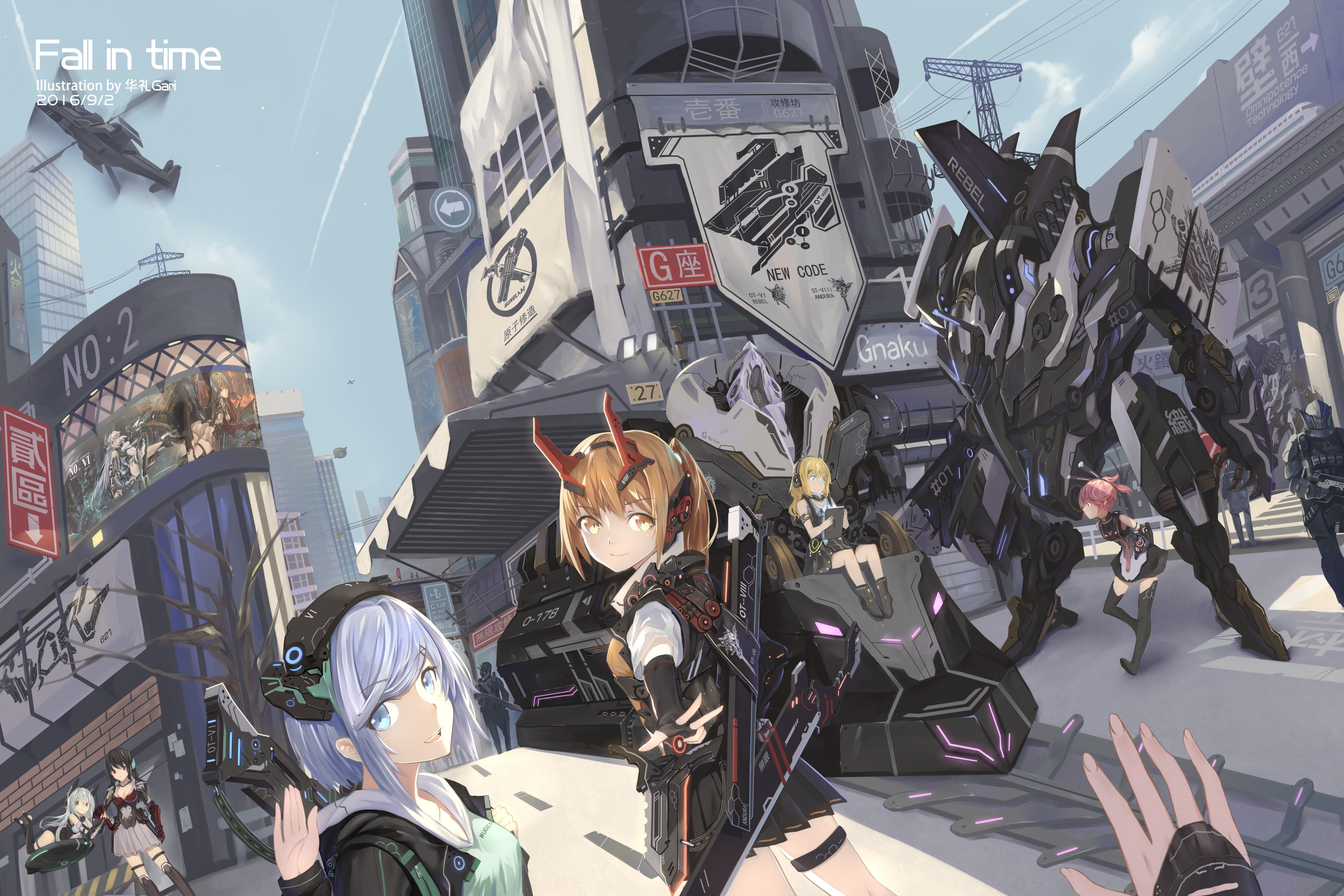 mecha, mammal, architecture, representation, abundance, building exterior, sci-fi, human representation, built structure, day, Anime, vertebrate, 4K, buildings, HD Wallpaper