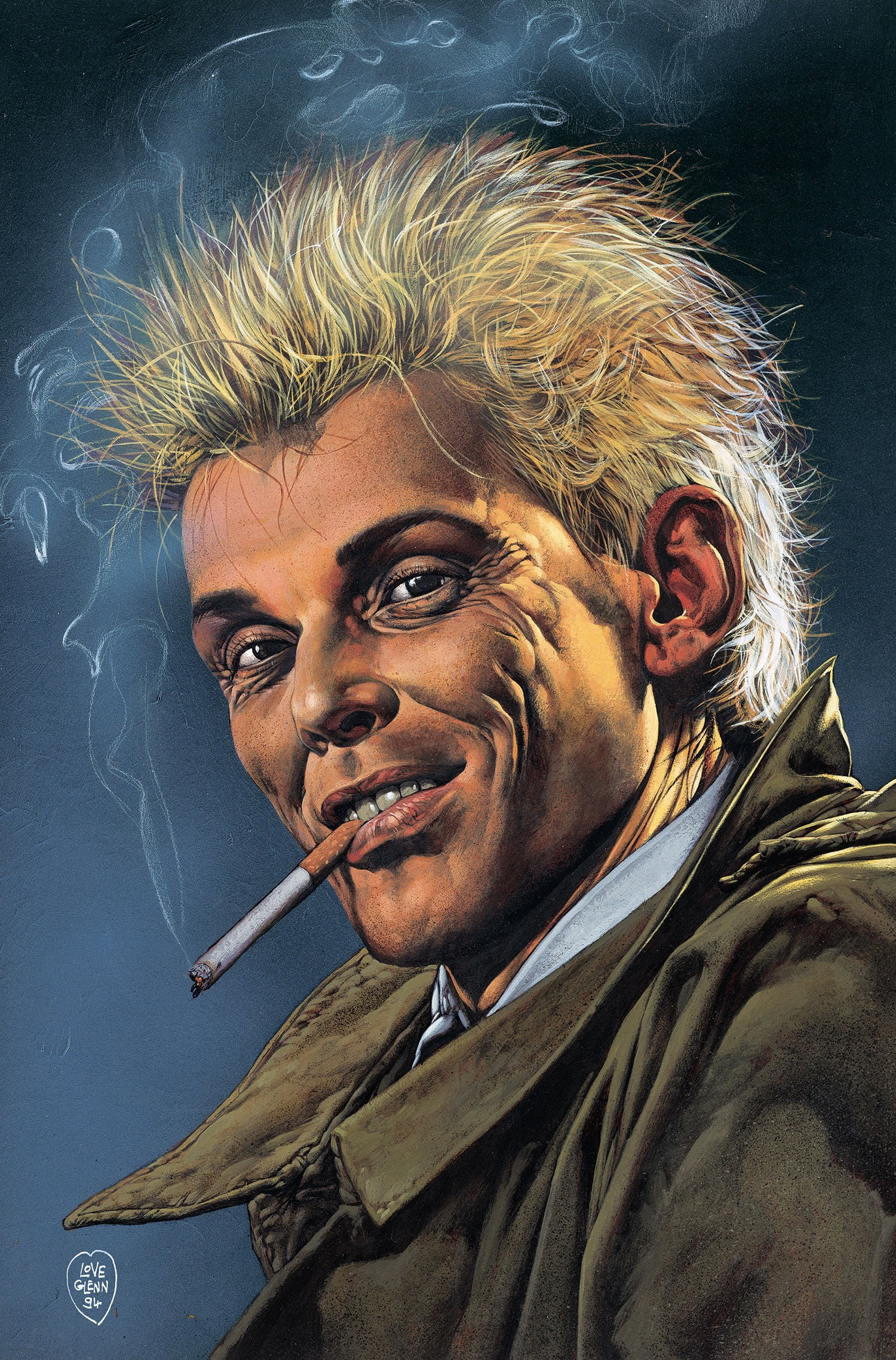 adult, human body part, one person, portrait, looking at camera, indoors, John Constantine, comics, beard, emotion, males, men, 1080P, body part, studio shot, Phone HD Wallpaper
