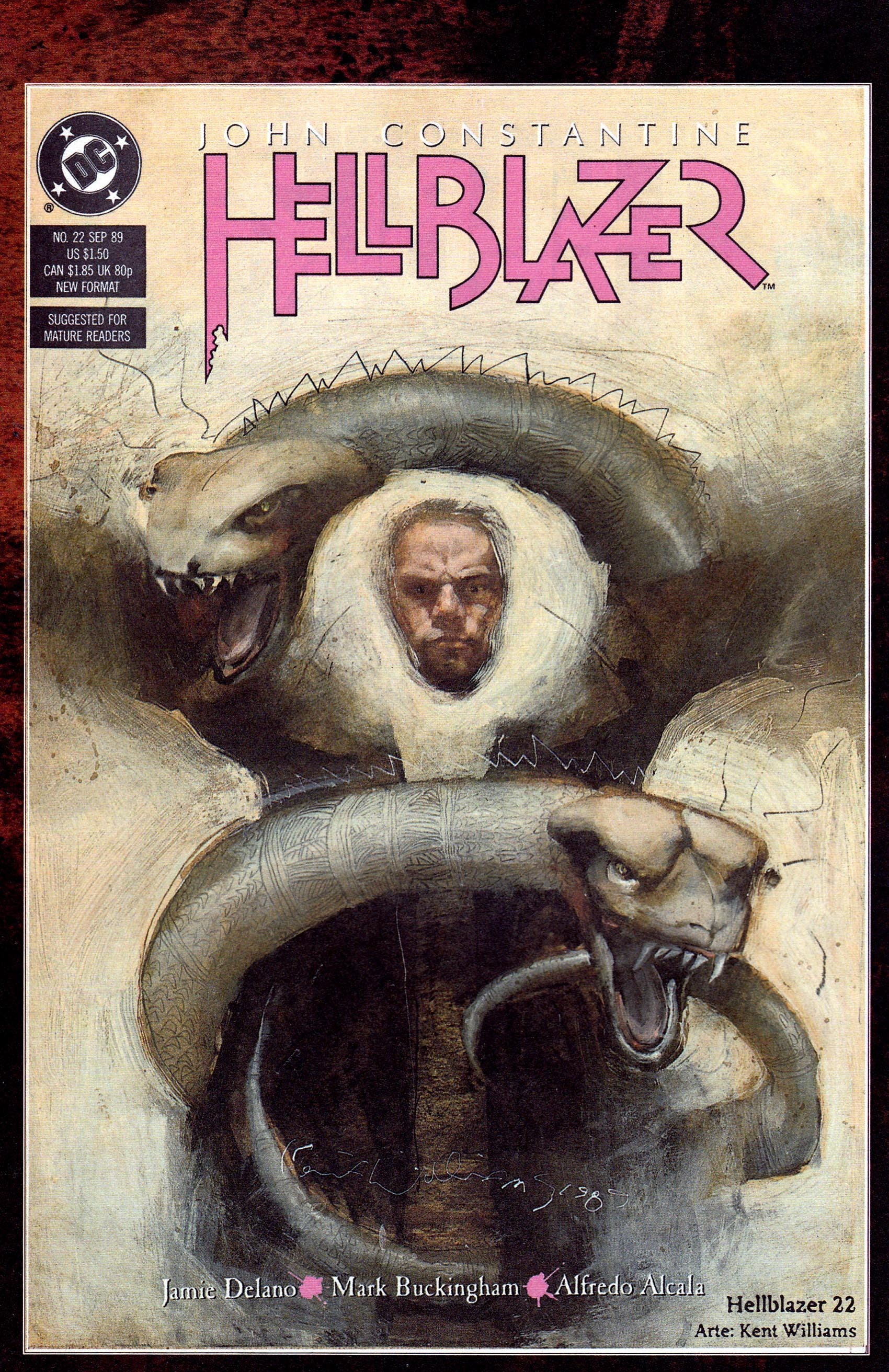 vertebrate, art and craft, Hellblazer, religion, comics, old, belief, John Constantine, spirituality, poster, no people, western script, one animal, representation, Phone HD Wallpaper