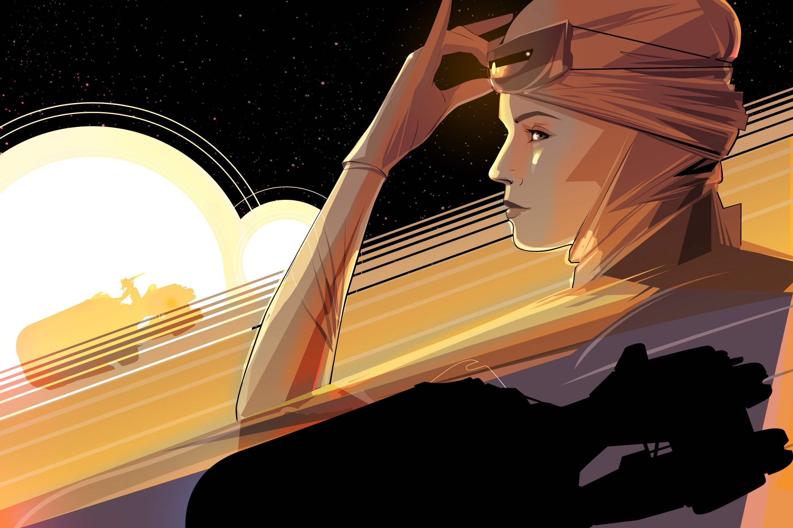 movies, fan art, Rey, Star Wars, Star Wars: The Force Awakens, 2K, Craig Drake, HD Wallpaper