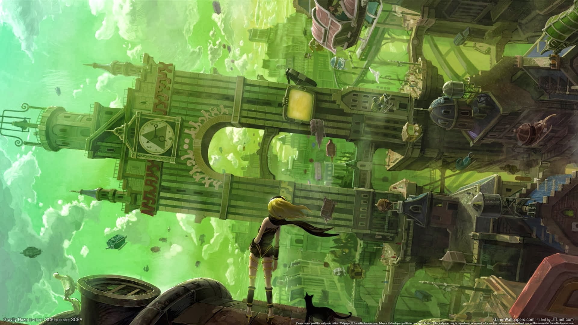 1080P, video games, Gravity Rush, anime girls, HD Wallpaper