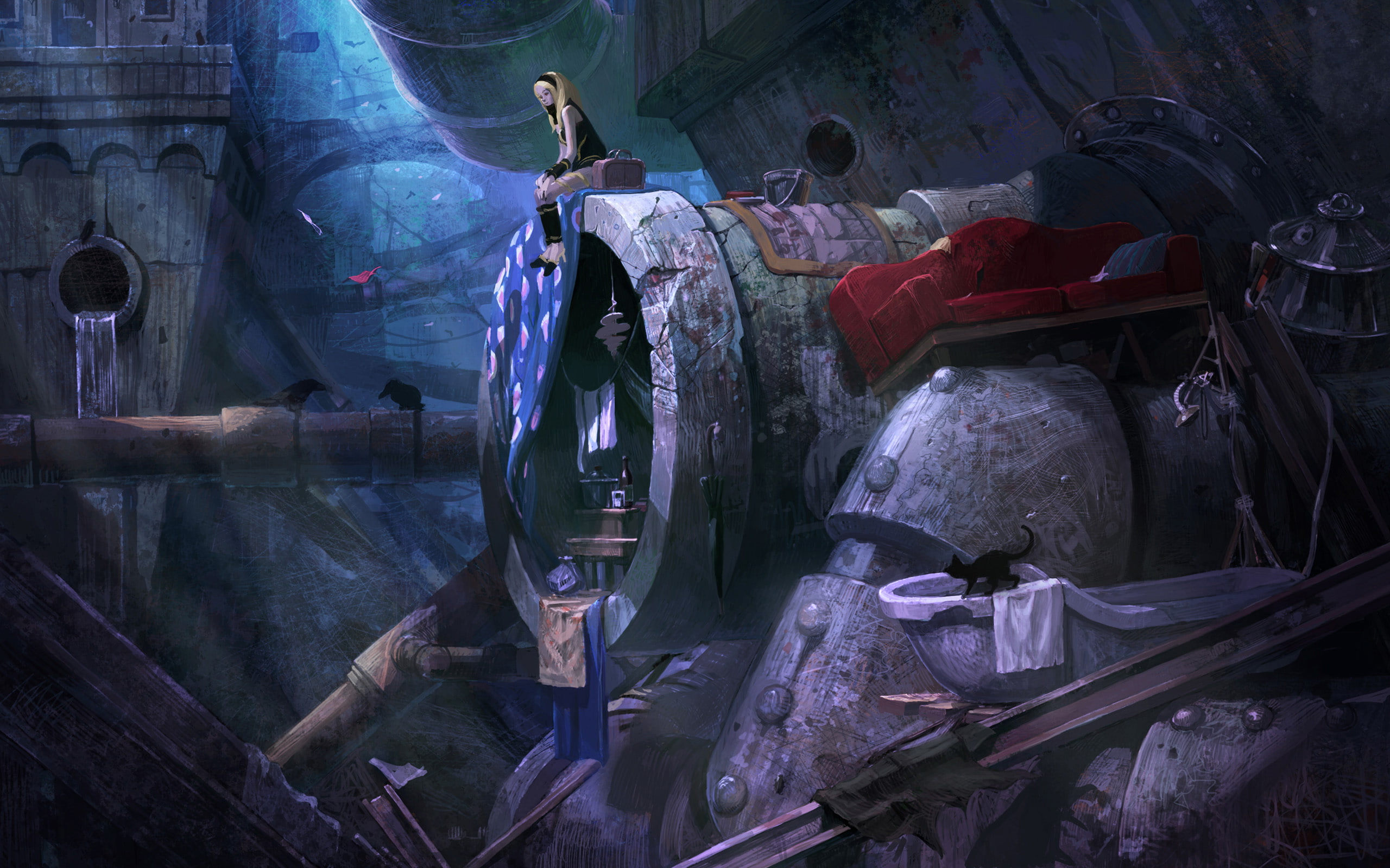2K, Video Game, Gravity Rush, Kat (Gravity Rush), HD Wallpaper