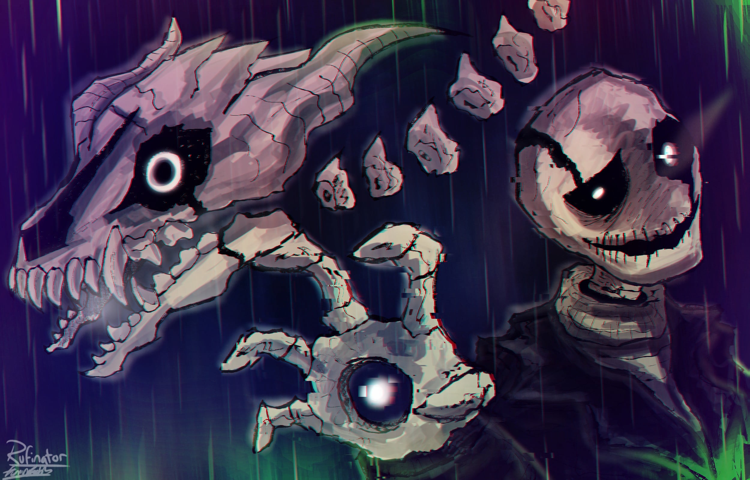 security, art and craft, aggression, high angle view, 1080P, table, characters, animated, large group of objects, bone, indoors, disguise, indie games, HD Wallpaper