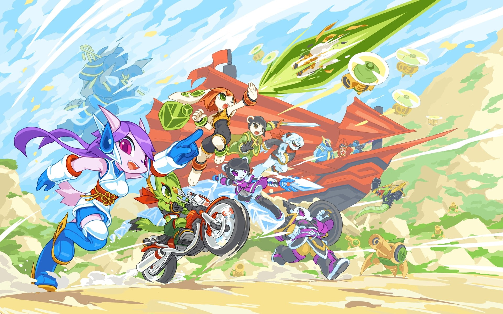 dom Planet, Anthro, 1080P, indie games, video games, furry, HD Wallpaper