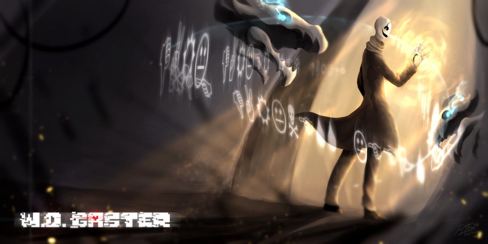 720P, Indie Games, Undertale, W.D Gaster, HD Wallpaper