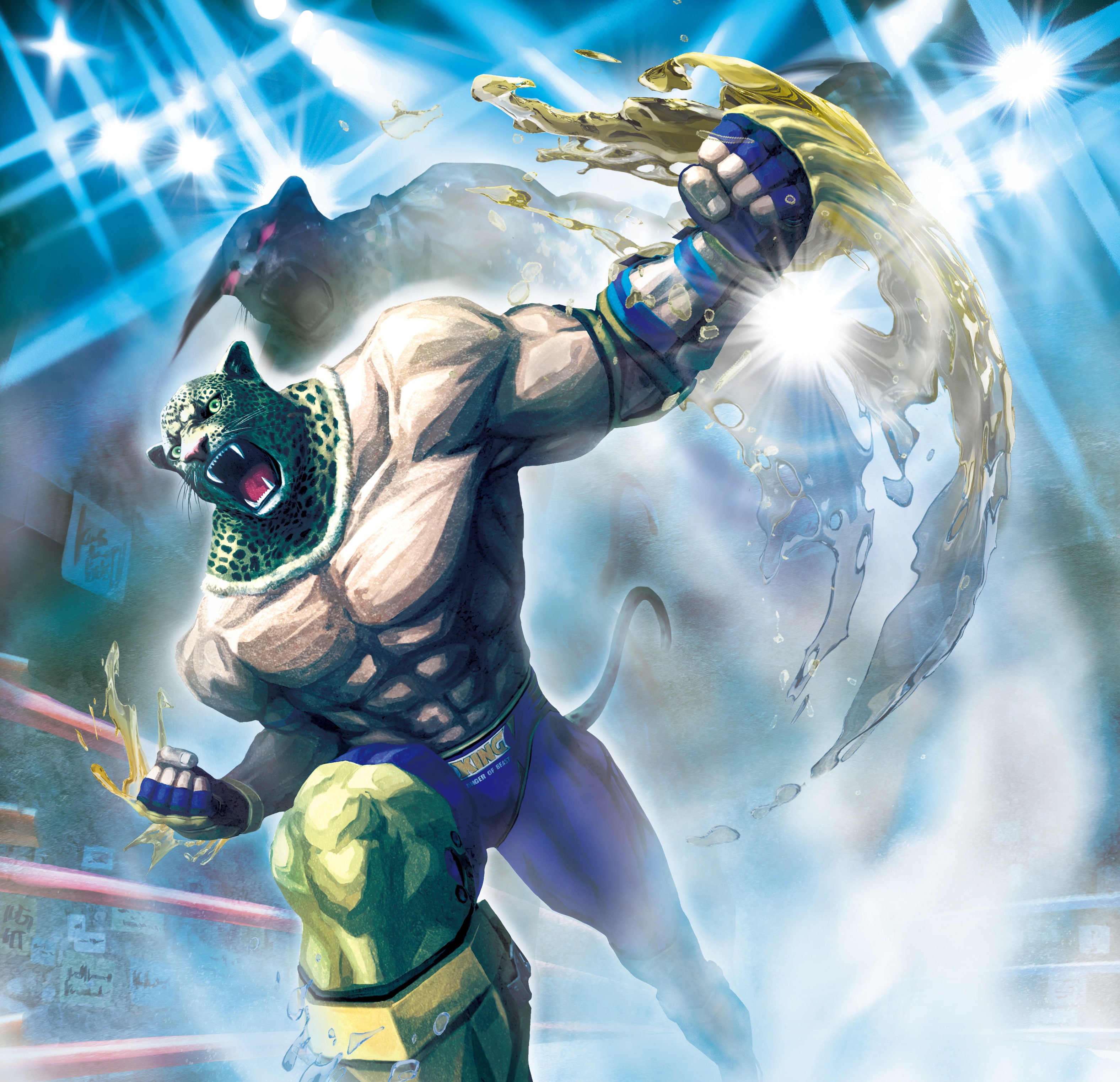 Street Fighter X Tekken, sunlight, blue, lens flare, representation, 2K, travel destinations, King, sky, creativity, statue, human representation, sculpture, HD Wallpaper