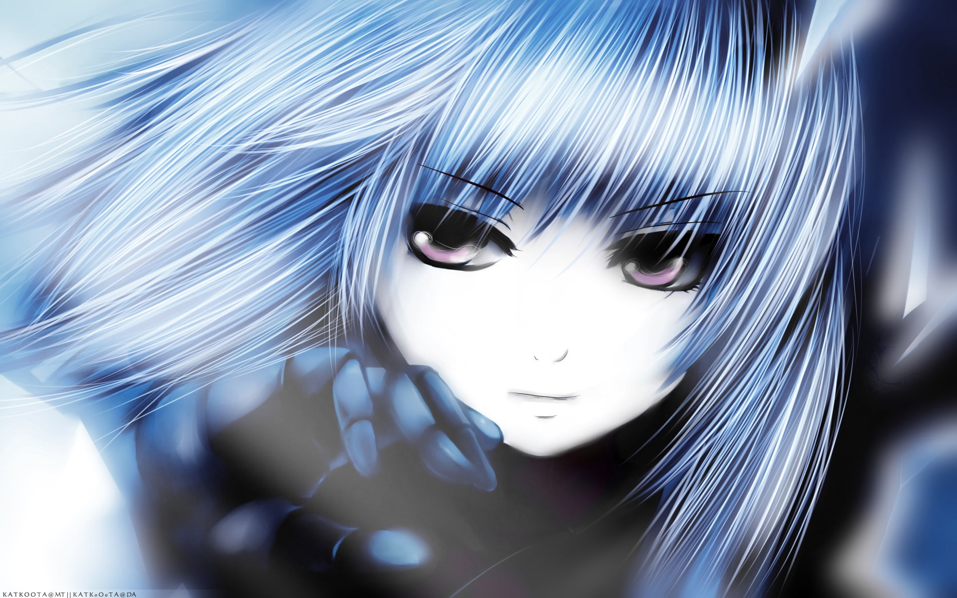 1080P, eyes, diamond, blue, hair, fighters, king, coffee kizoku, pink, kula, HD Wallpaper