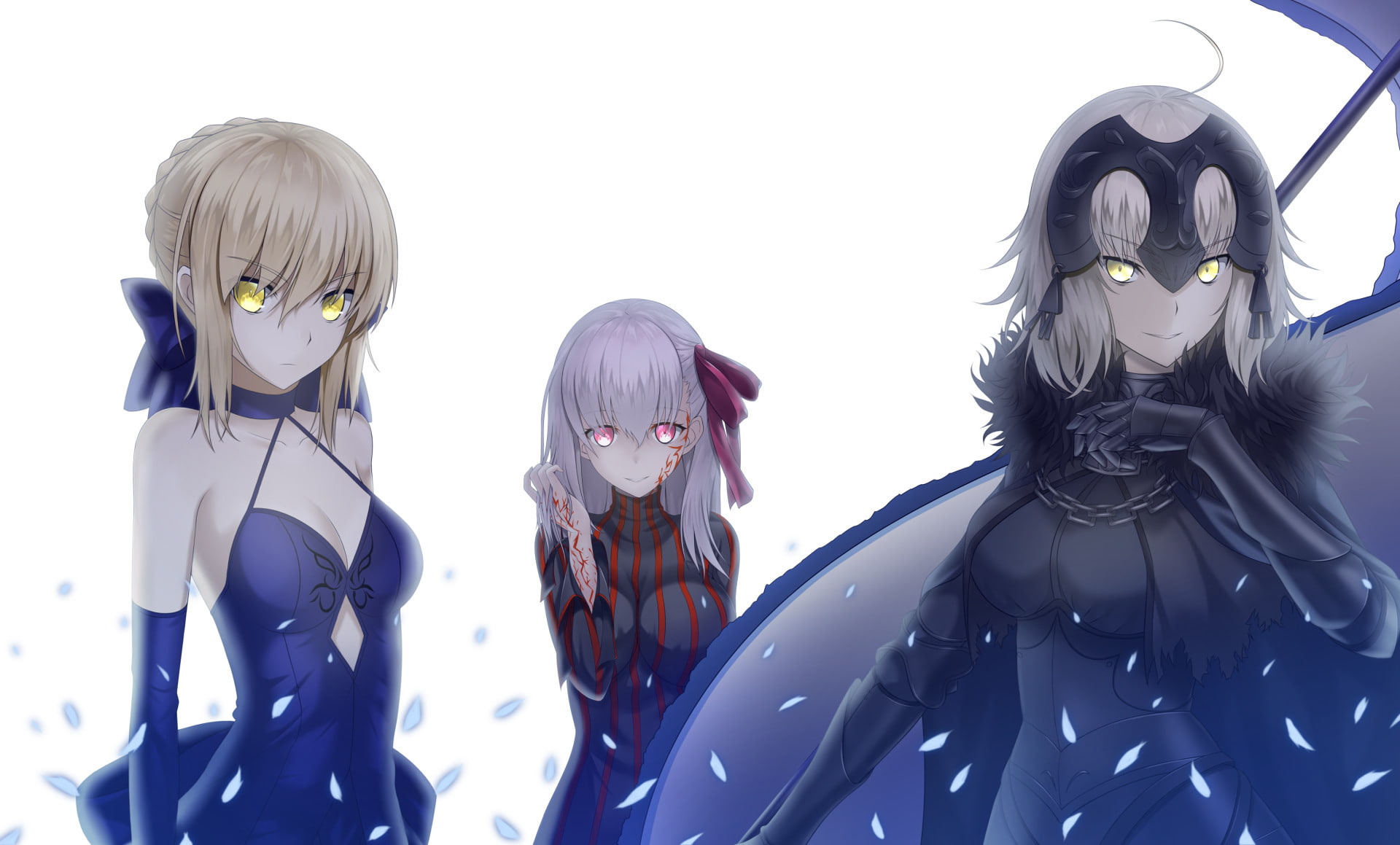 Jeanne dArc Alter, Sakura Matou, Dark Sakura, 1080P, Jeanne dArc (Fate Series), Fate/Grand Order, Avenger (Fate/Grand Order), Saber (Fate Series), Saber Alter, HD Wallpaper