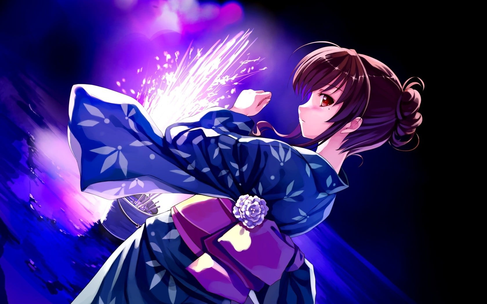 illuminated, one person, anime girls, beautiful people, motion, music, 720P, blue, disco dancing, young adult, fashion, young women, adult, women, anime, HD Wallpaper