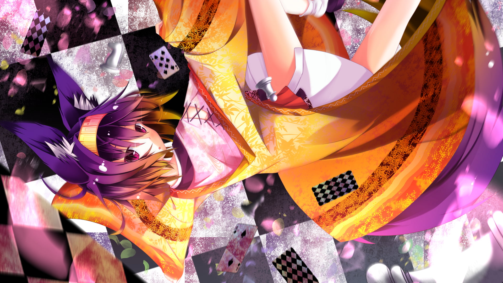 day, purple hair, celebration, flower, anime girls, haired, for sale, No Game No Life, purple eyes, multi colored, manga, craft, high angle view, no people, HD Wallpaper