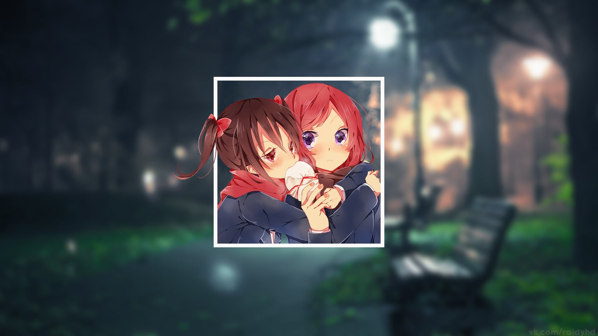 human representation, disguise, picture-in-picture, portrait, plant, creativity, Love Live!, nature, focus on foreground, anime girls, tree, 1080P, child, HD Wallpaper