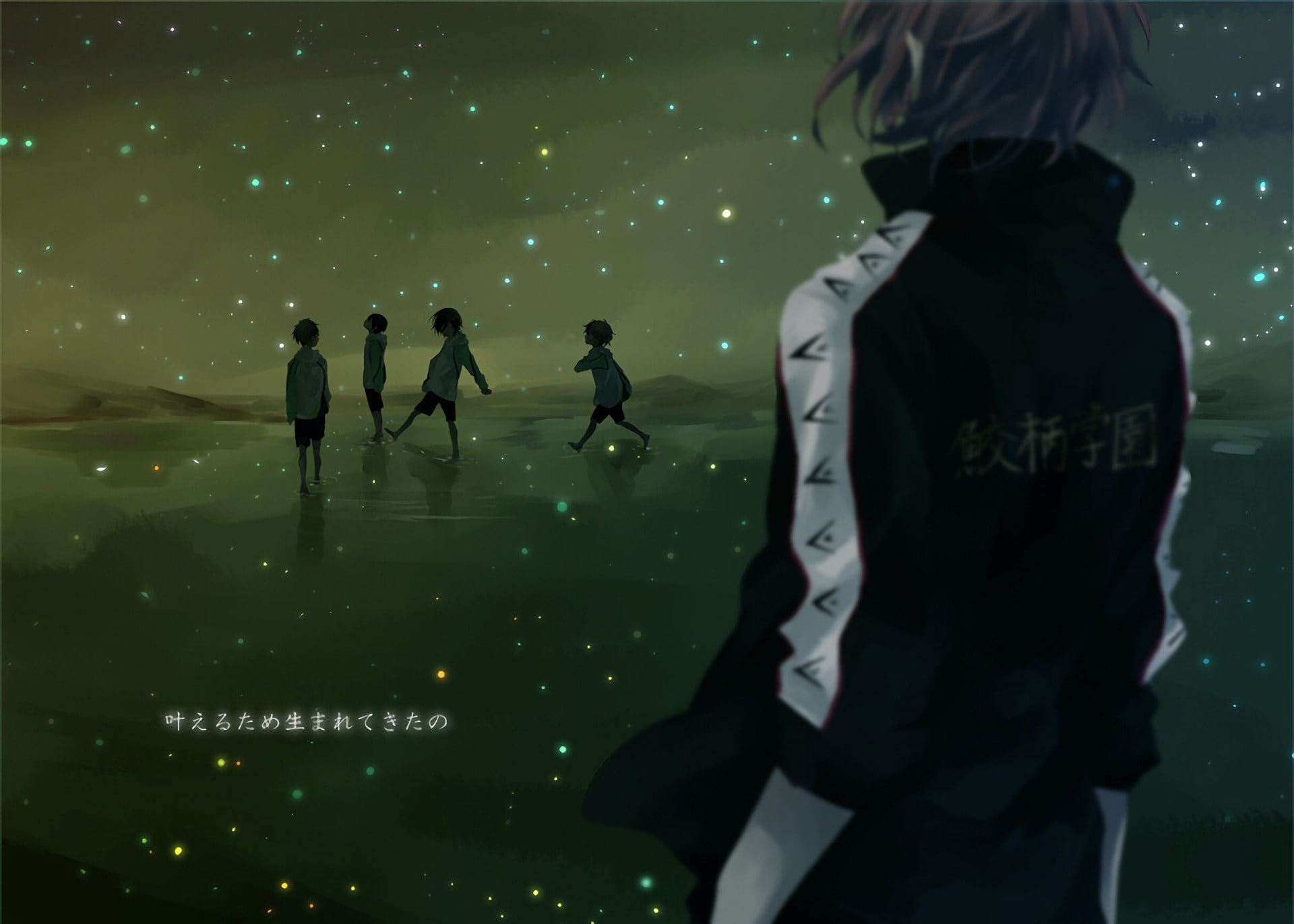 1080P, Anime, Free!, Nagisa Hazuki, Haruka Nanase, Rin Matsuoka, Makoto Tachibana, HD Wallpaper