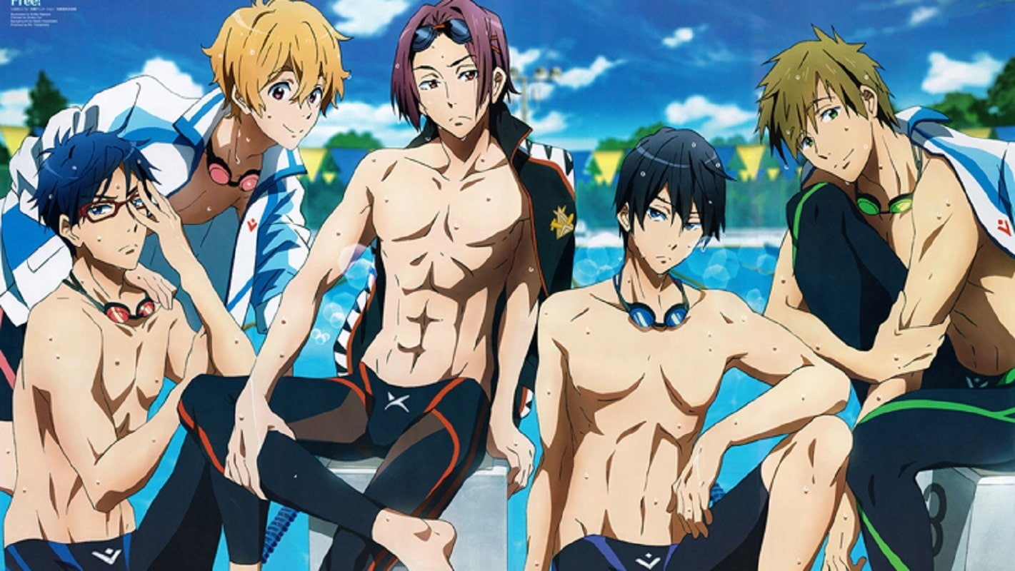 Nagisa Hazuki, Rin Matsuoka, Free!, Rei Ryūgazaki, Anime, 720P, Makoto Tachibana, Haruka Nanase, HD Wallpaper
