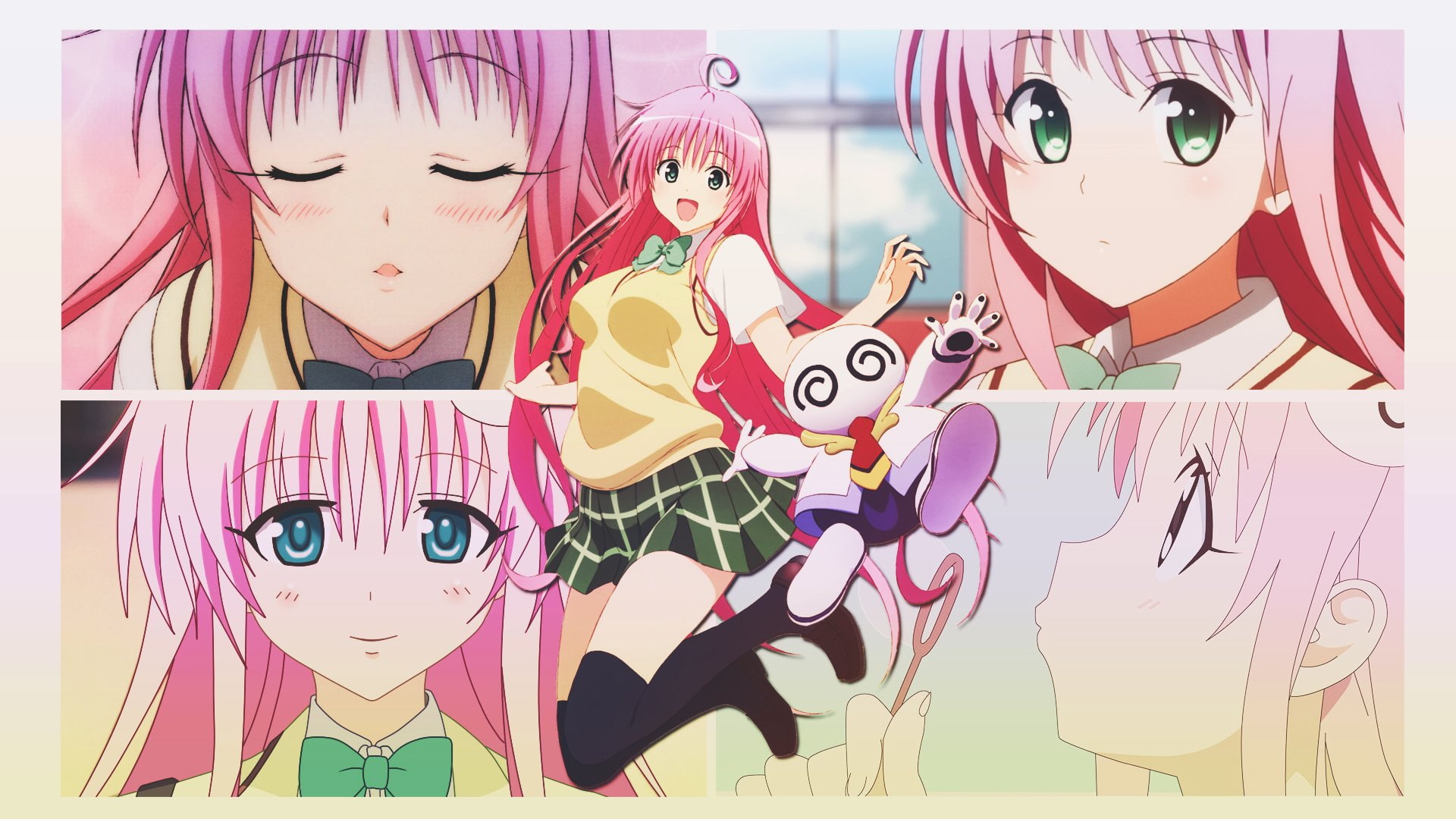 outdoors, art and craft, full length, representation, female likeness, auto post production filter, childhood, To Love-Ru, 1080P, hairstyle, Lala Satalin Deviluke, HD Wallpaper