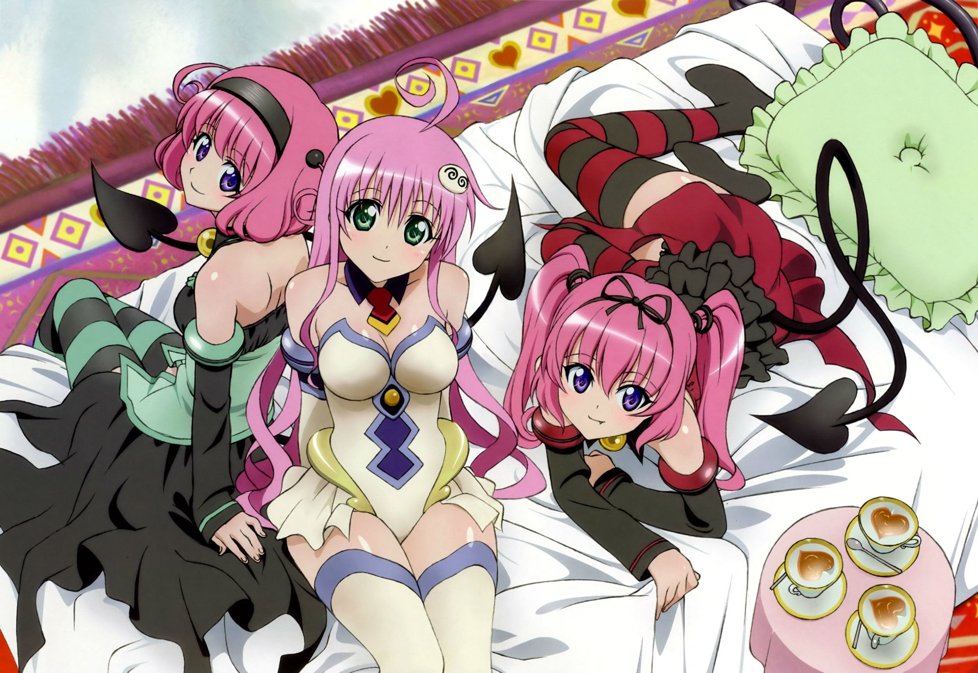 no people, mask, close-up, 1080P, large group of objects, human representation, celebration, still life, craft, outdoors, To Love-Ru, Momo Velia Deviluke, HD Wallpaper