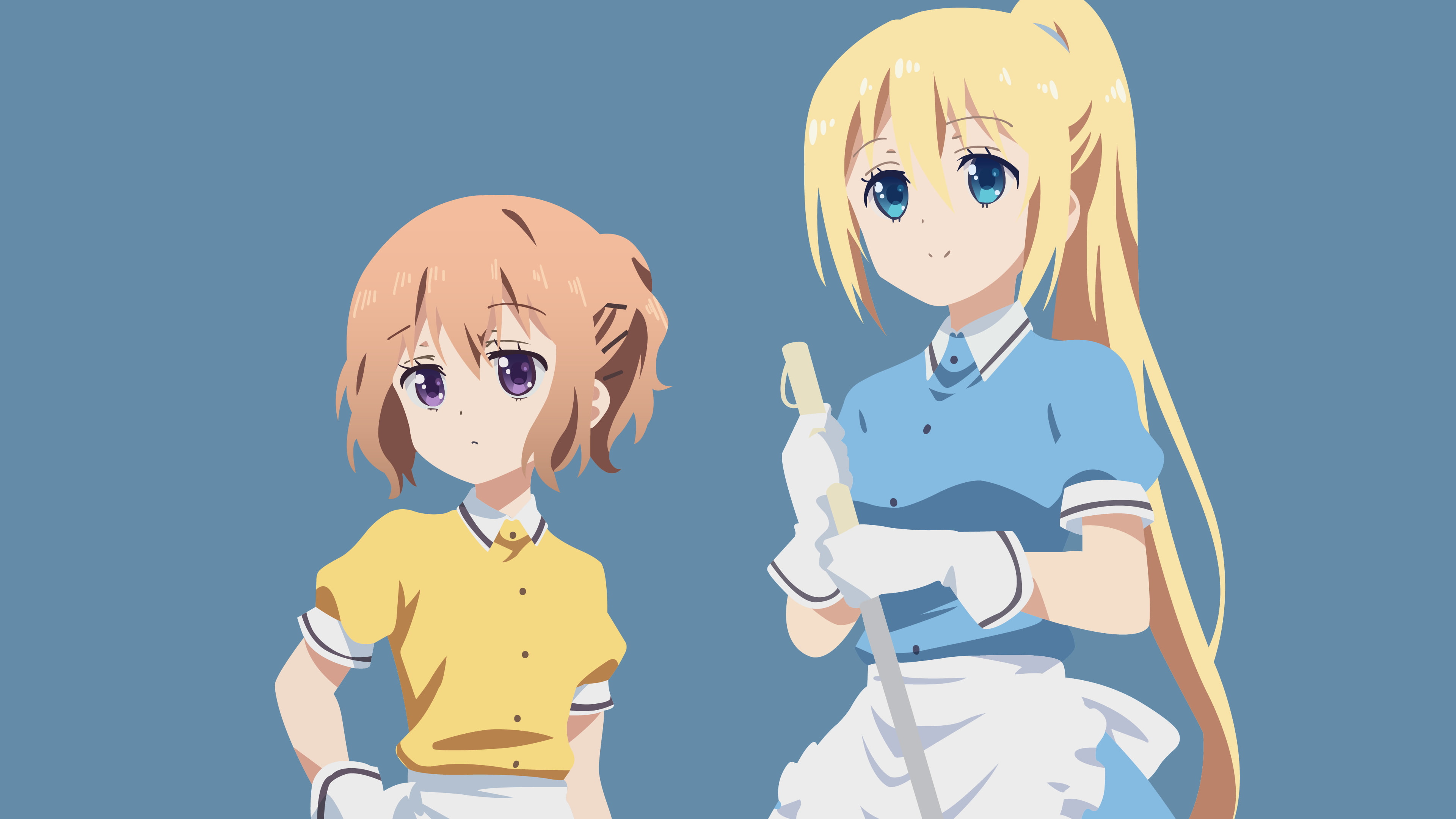 Blend S, Kaho Hinata, Mafuyu Hoshikawa, 4K, Anime, HD Wallpaper
