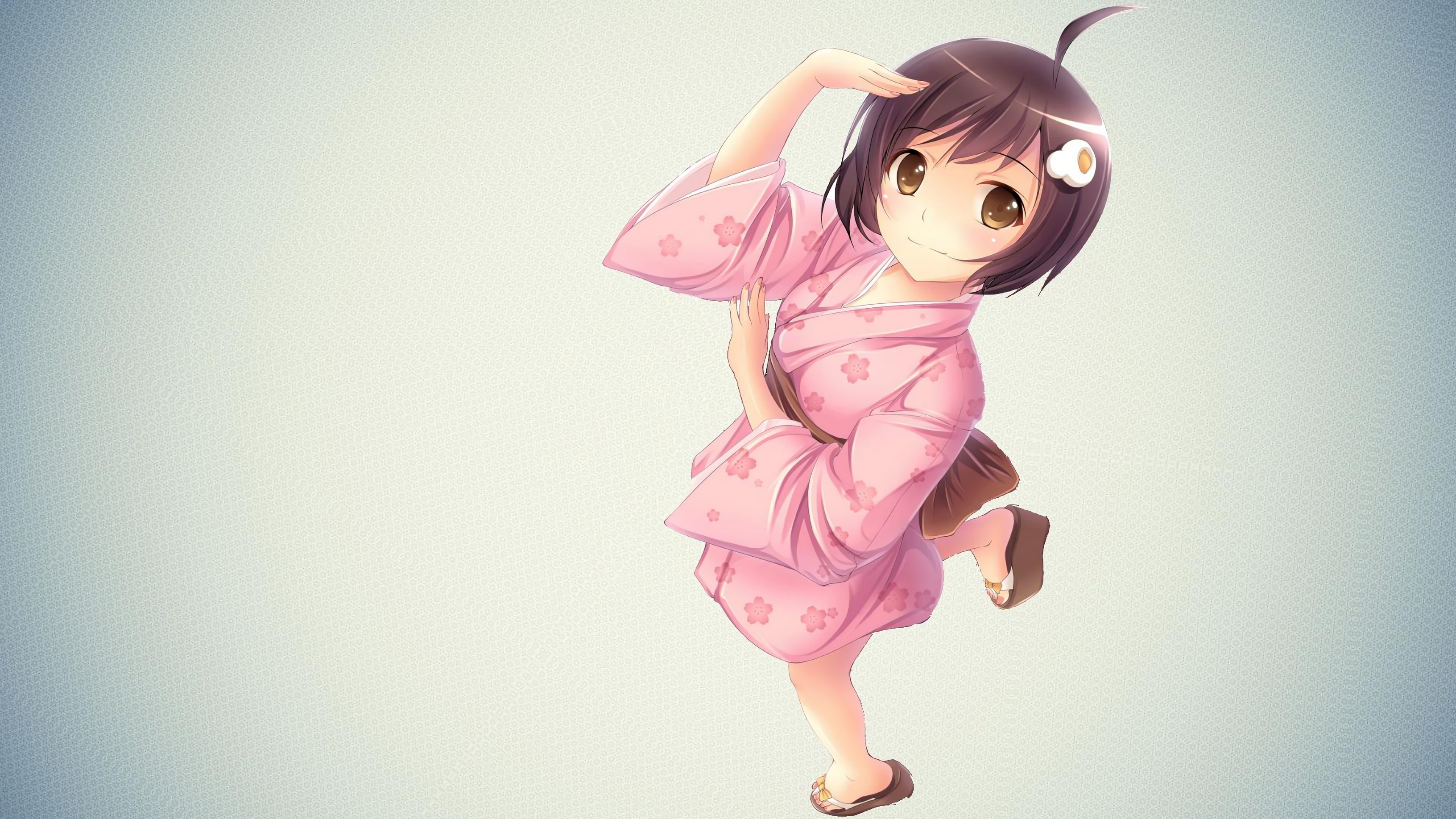 adult, cute, studio shot, clothing, casual clothing, pink color, women, real people, young adult, lifestyles, 2K, full length, beautiful woman, Araragi Tsukihi, HD Wallpaper