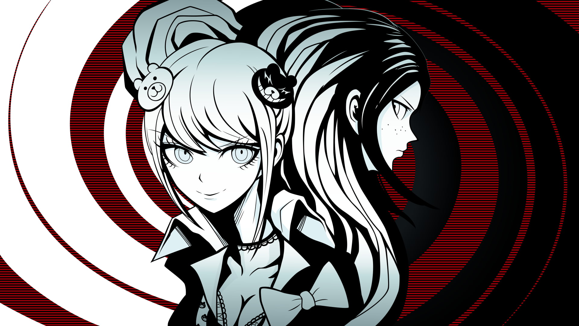 anime girls, Danganronpa, anime, 1080P, Enoshima Junko, HD Wallpaper