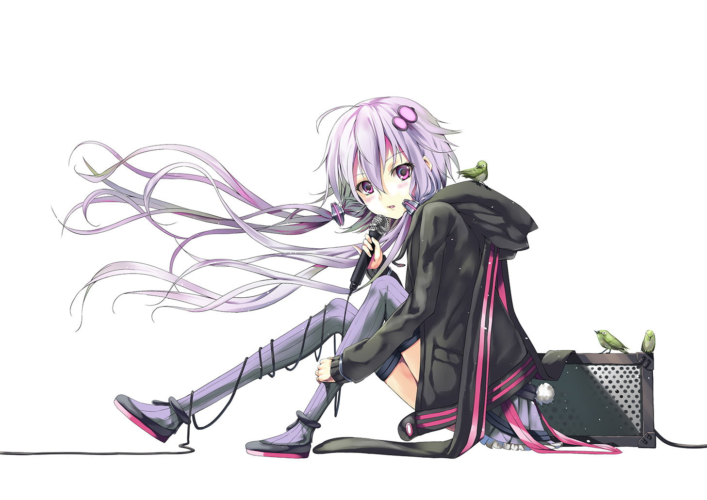 720P, purple hair, white  background, hair ornament, anime girls, anime, Hyperdimension Neptunia, Purple Heart, HD Wallpaper