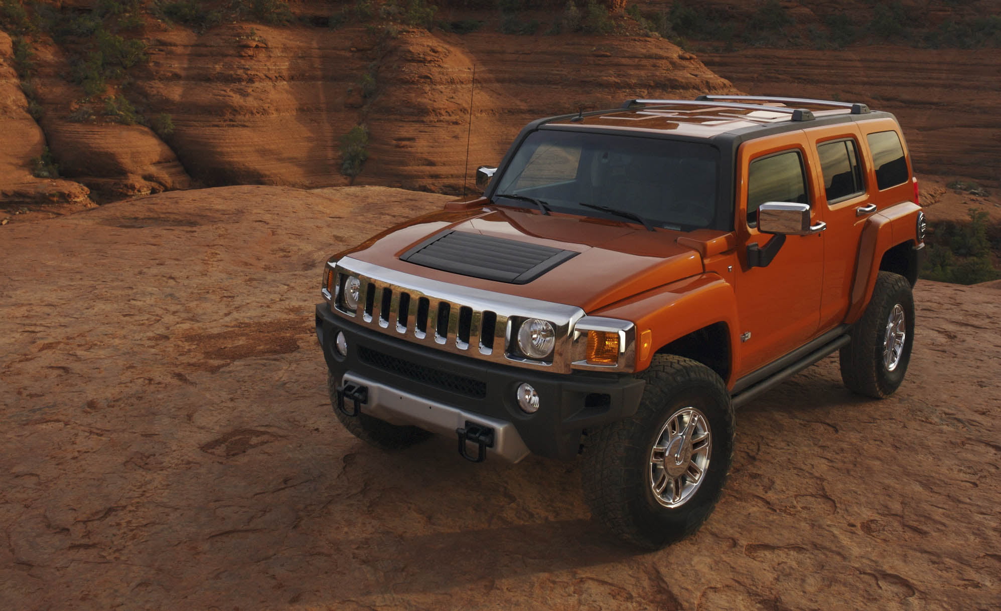 rock - Object, stationary, hummer h3, road, 4wd, scenics, parking, nature, no People, land Vehicle, journey, wheel, outdoors, desert, black, dirt Road, HD Wallpaper