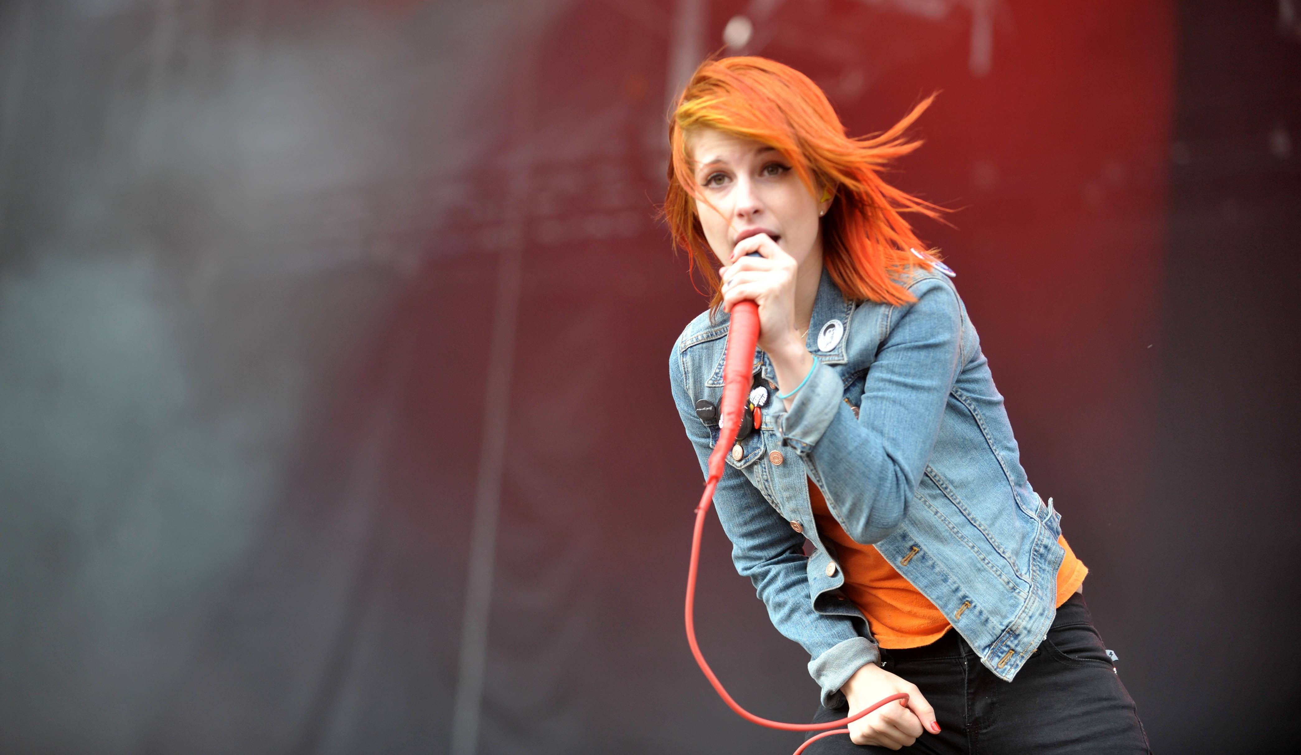 women, 4K, Paramore, Hayley Williams, singer, redhead, HD Wallpaper