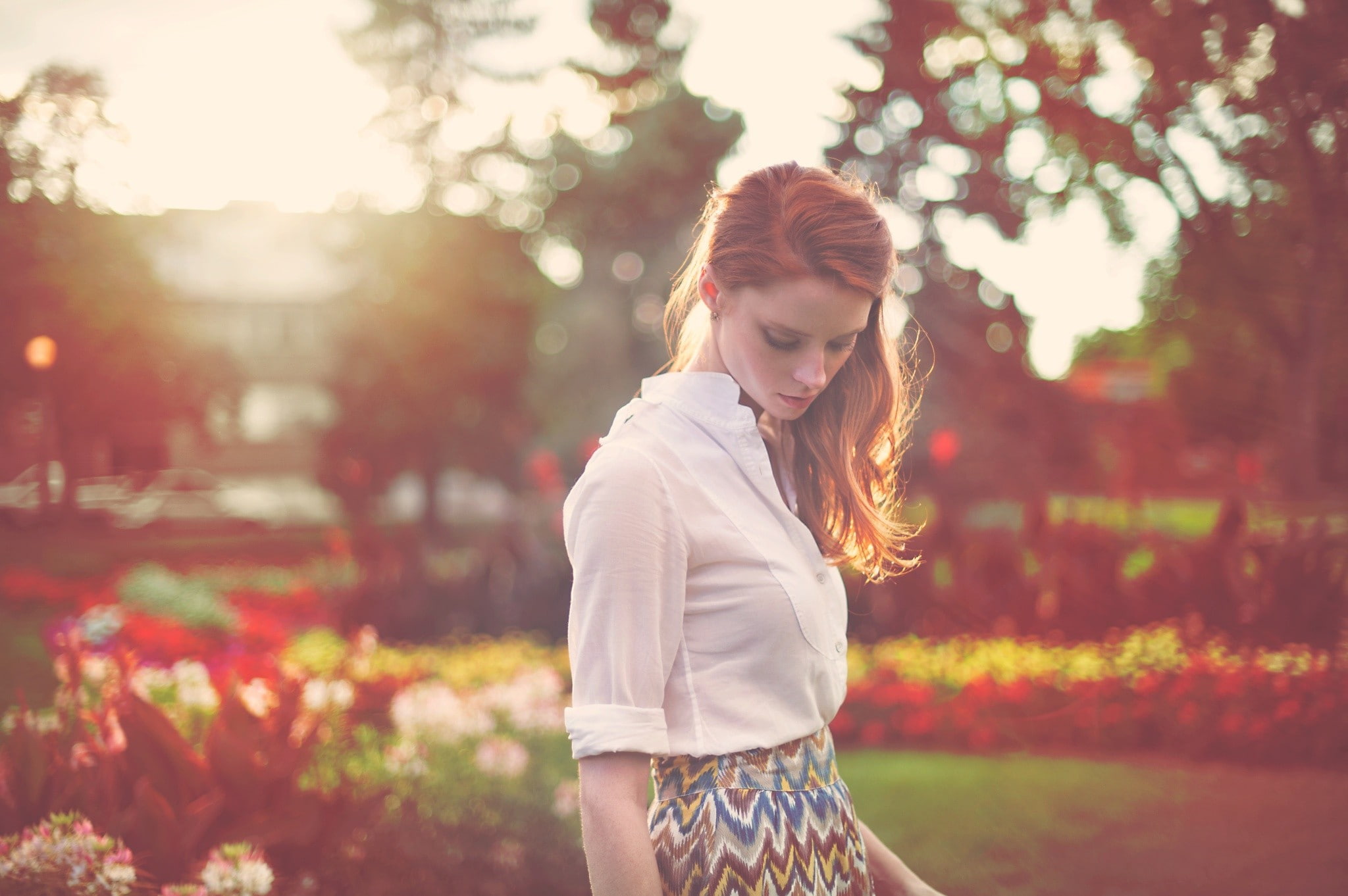 AnnaLee Suicide, young adult, looking down, one person, hairstyle, outdoors, focus on foreground, teenager, contemplation, hair, leisure activity, long hair, HD Wallpaper