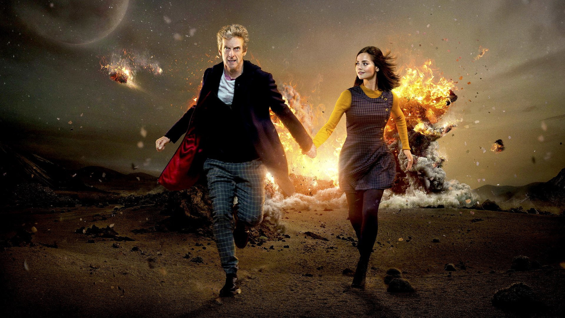 Peter Capaldi, Jenna Coleman, TV Show, Clara Oswald, 1080P, Doctor Who, HD Wallpaper
