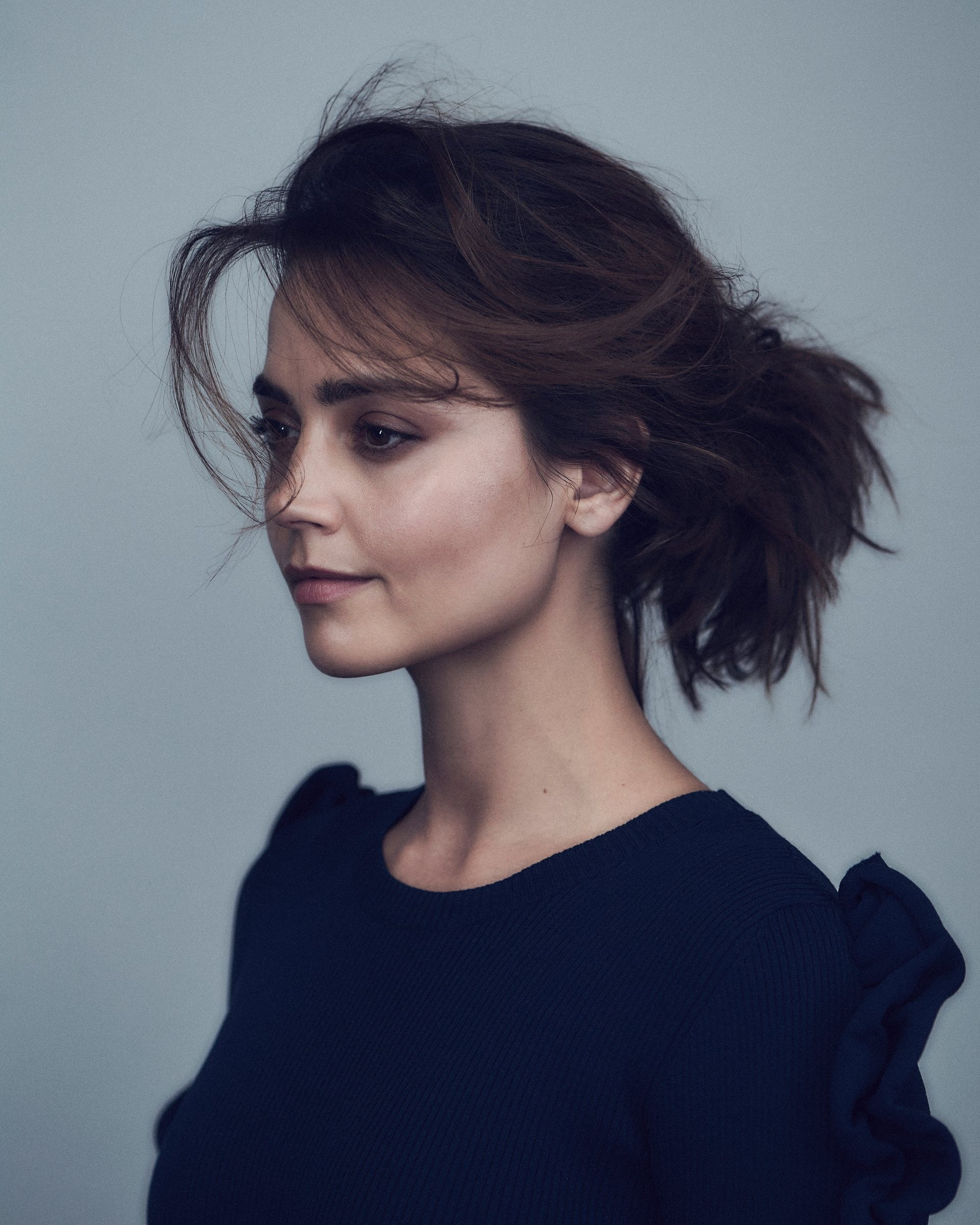 women, 1080P, actress, Jenna Louise Coleman, brunette, Phone HD Wallpaper