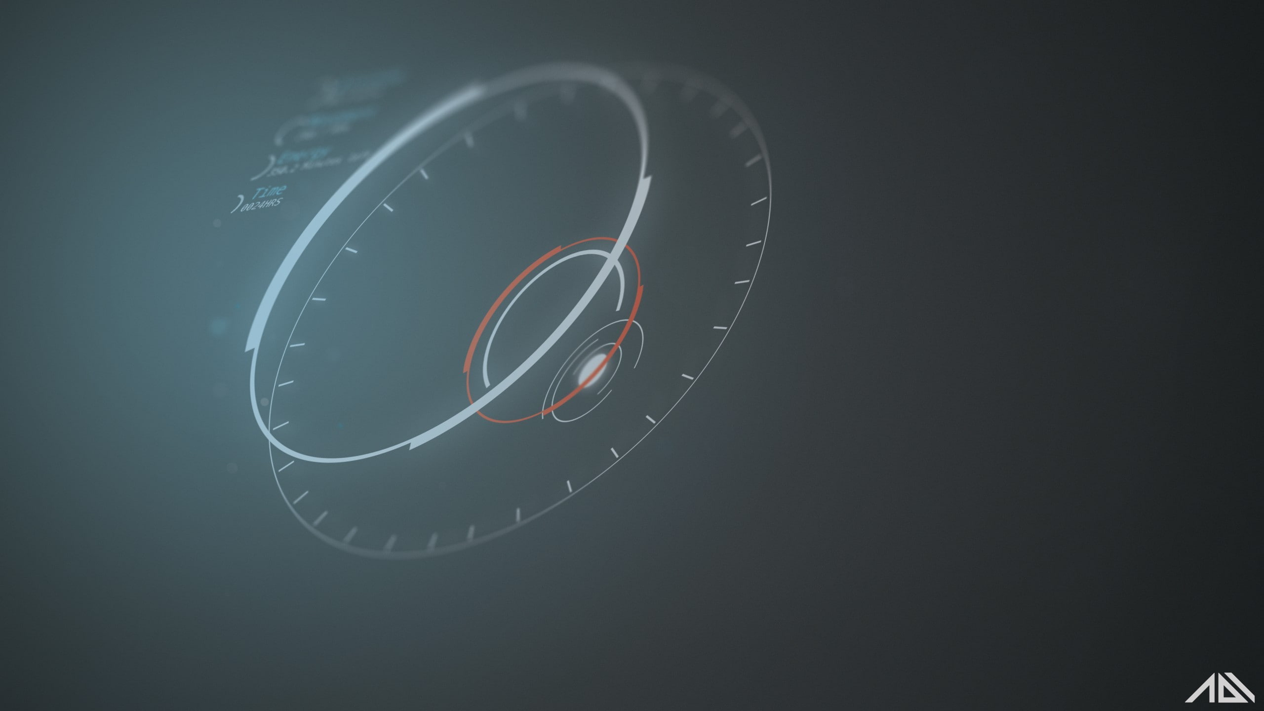 minimalism, abstract, digital art, 2K, HUD, monitor, HD Wallpaper
